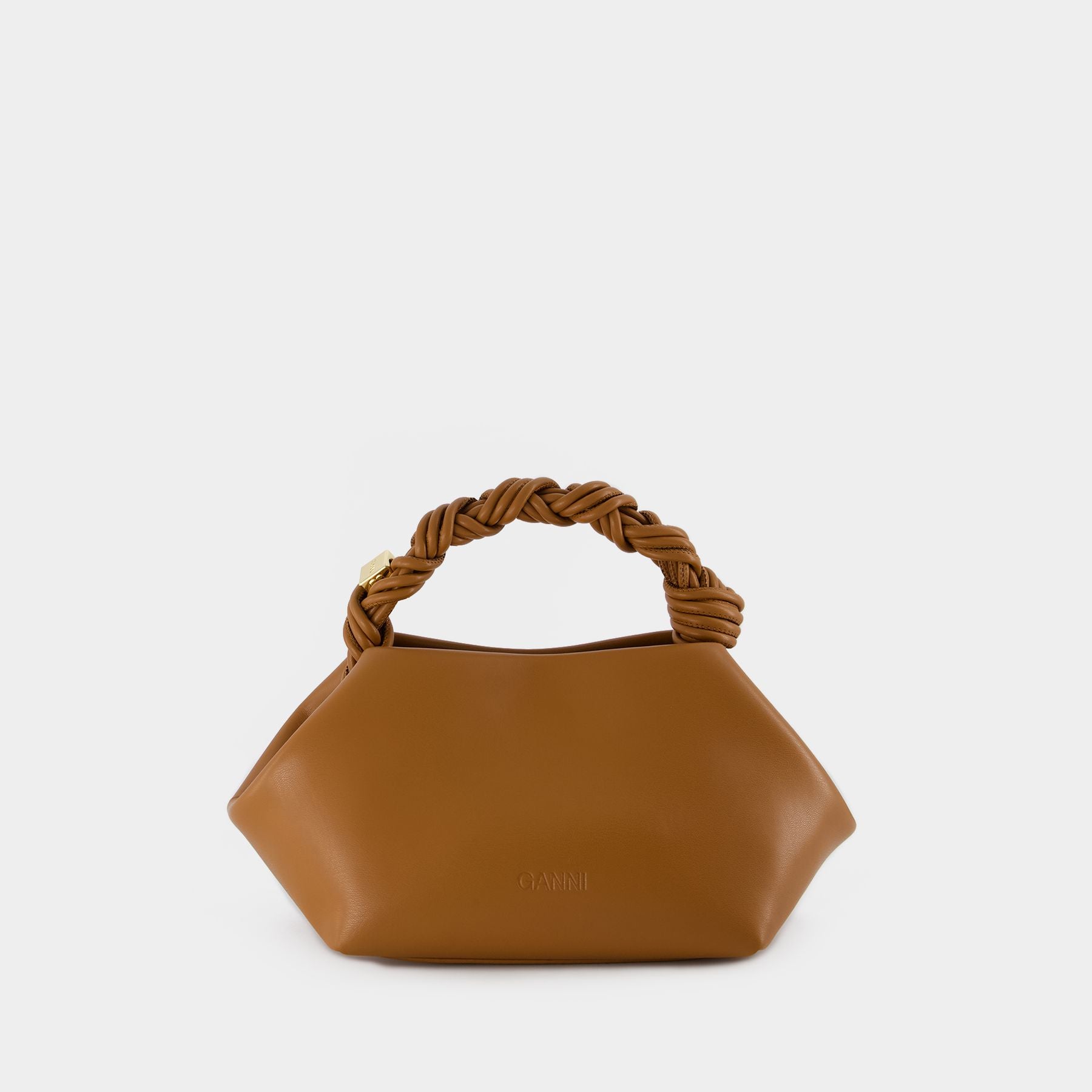 Sac à bandoulière Bou - Ganni - Cuir - Marron
