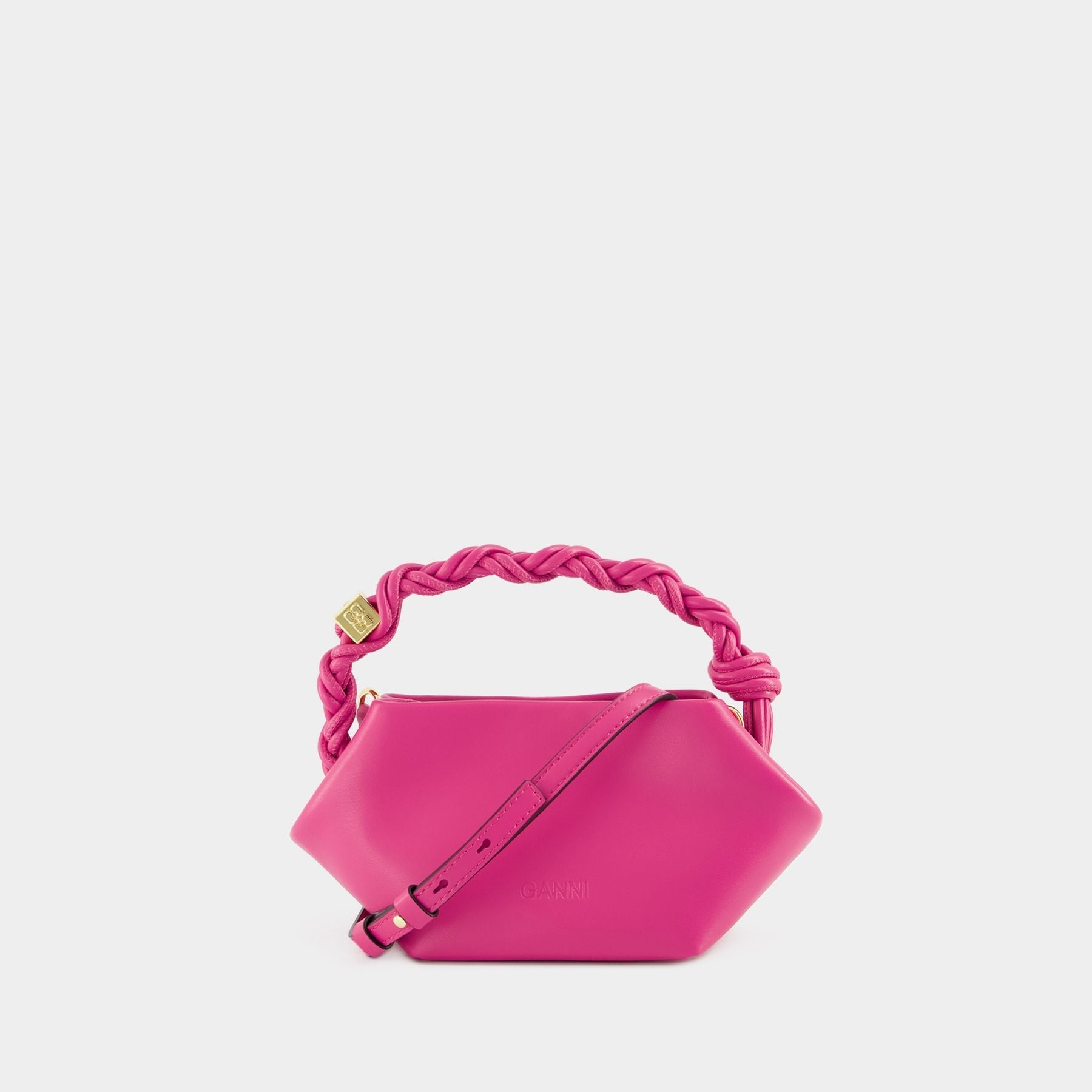 Sac À Bandoulière Ganni Bou Mini - Ganni - Cuir - Rose