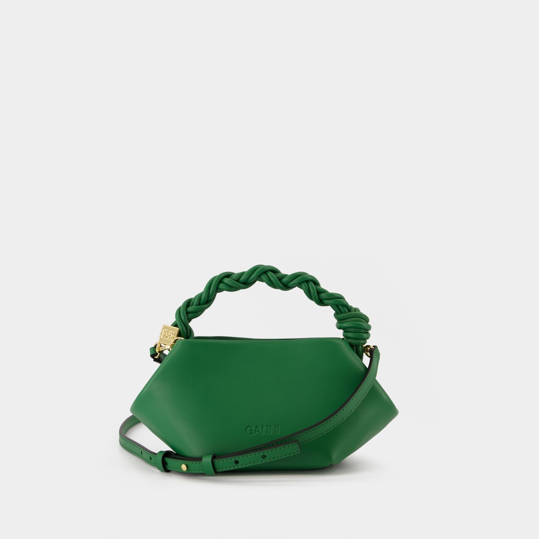 Sac À Bandoulière Bou Mini - Ganni - Cuir - Vert