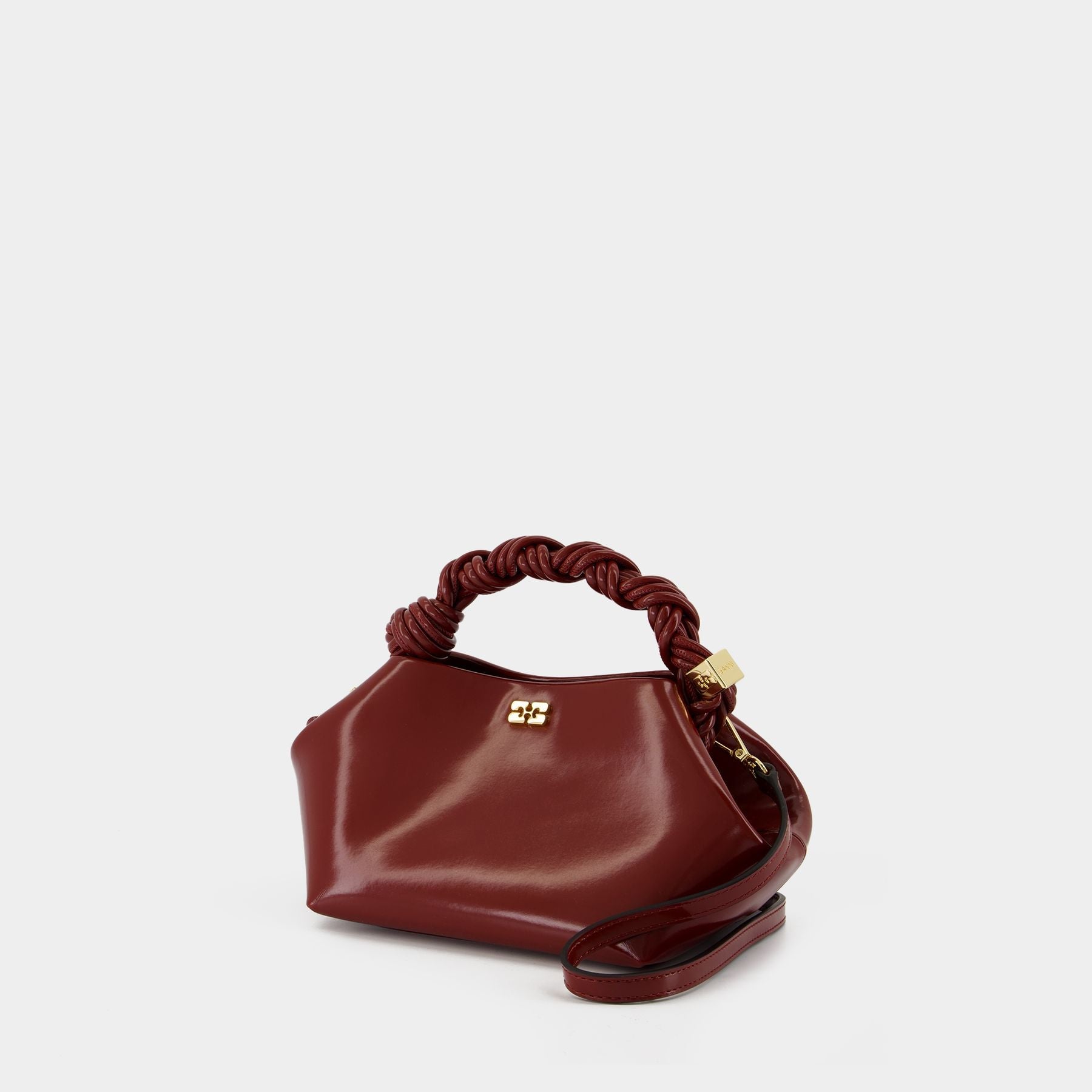 Sac À Bandoulière Bou Small - Ganni - Synthétique - Bordeaux