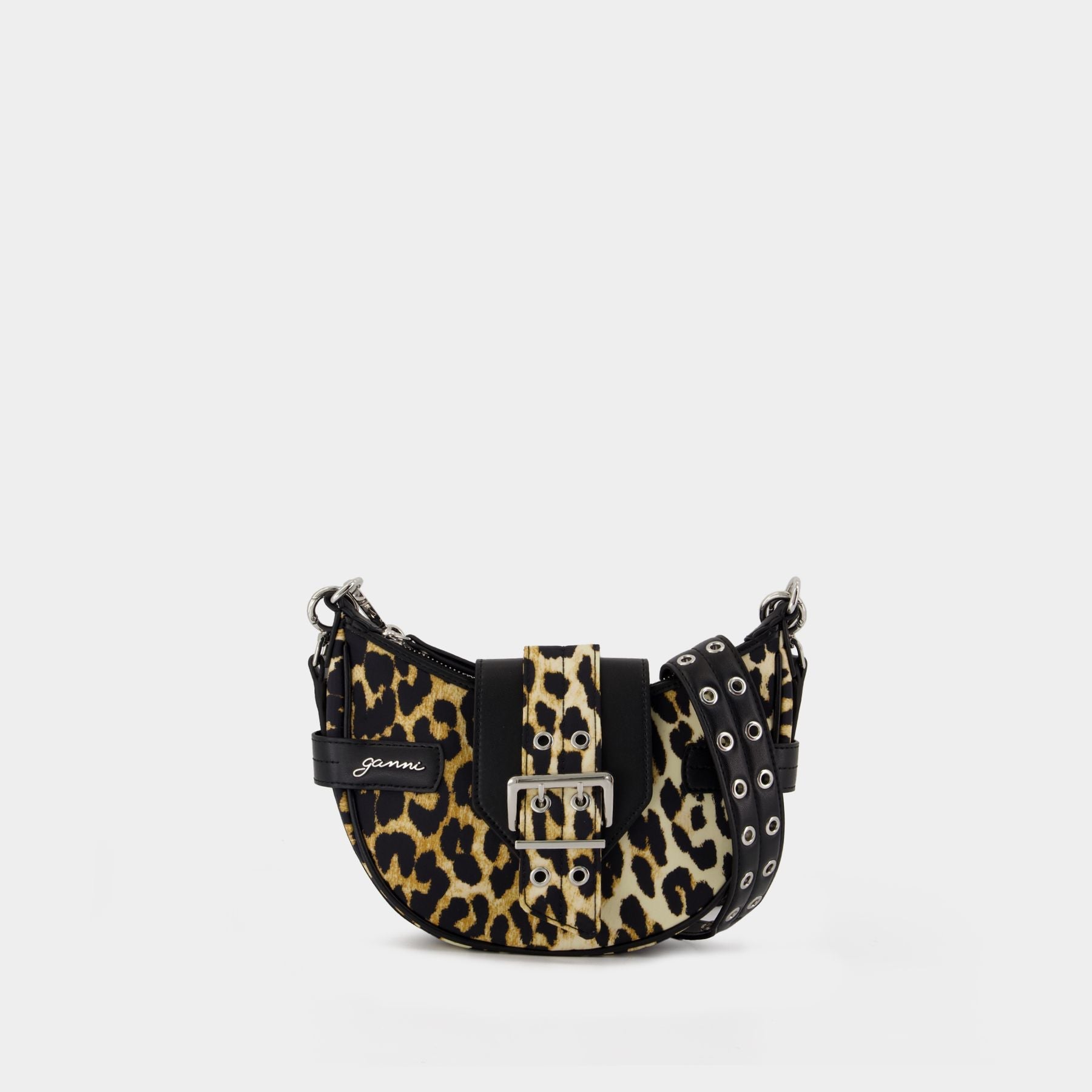 Sac À Bandoulière Bucky Small - Ganni - Nylon - Léopard