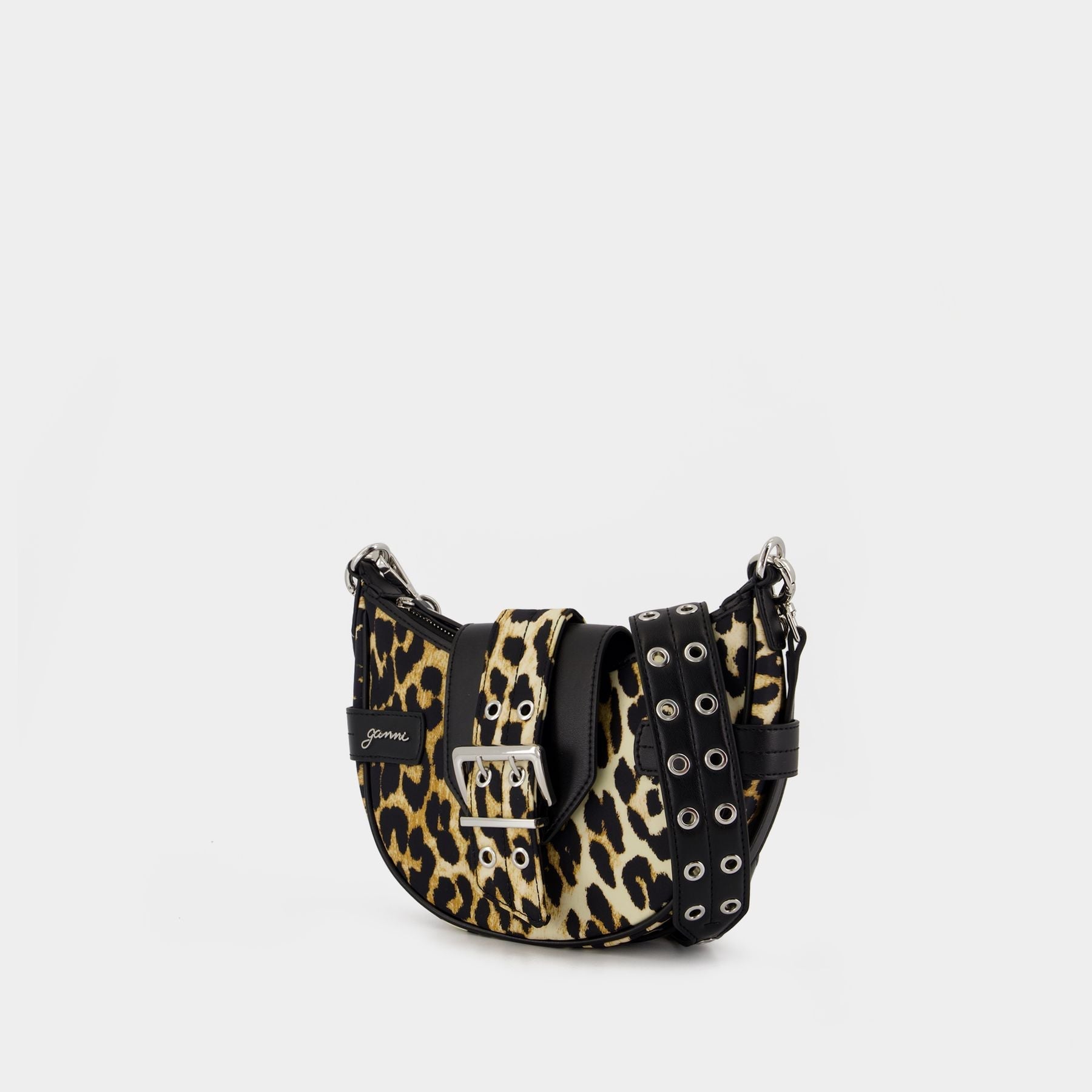Sac À Bandoulière Bucky Small - Ganni - Nylon - Léopard