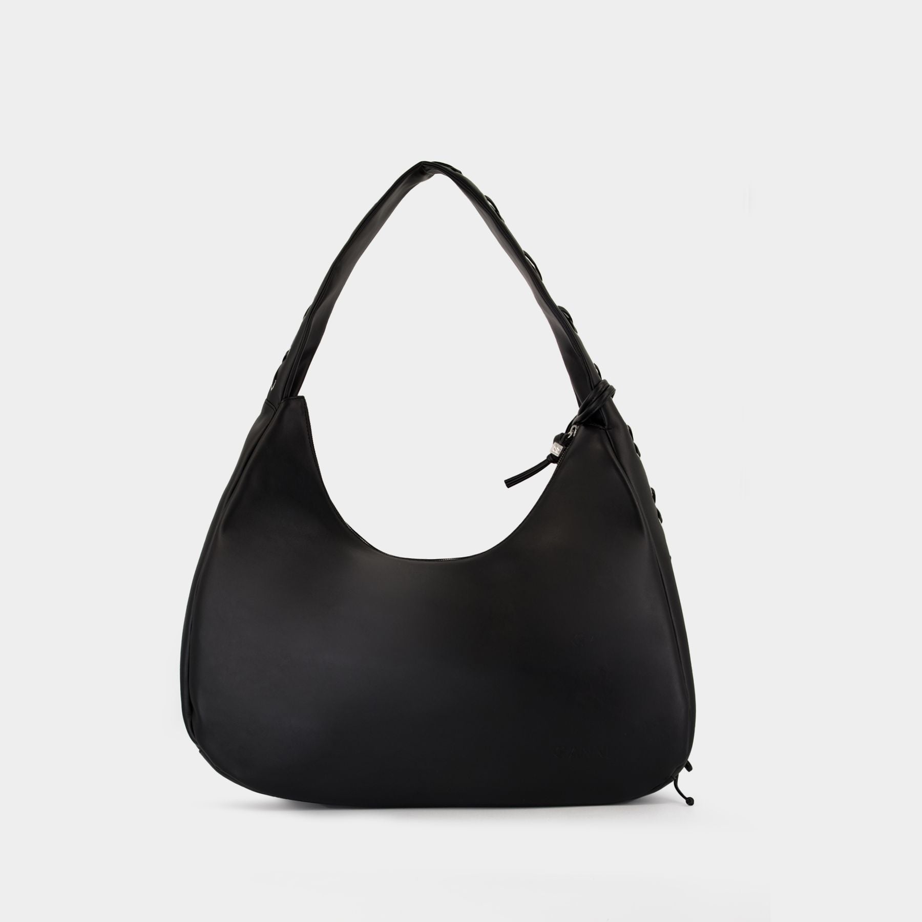 Sac Porté Épaule Bou Xxl - Ganni - Cuir - Noir