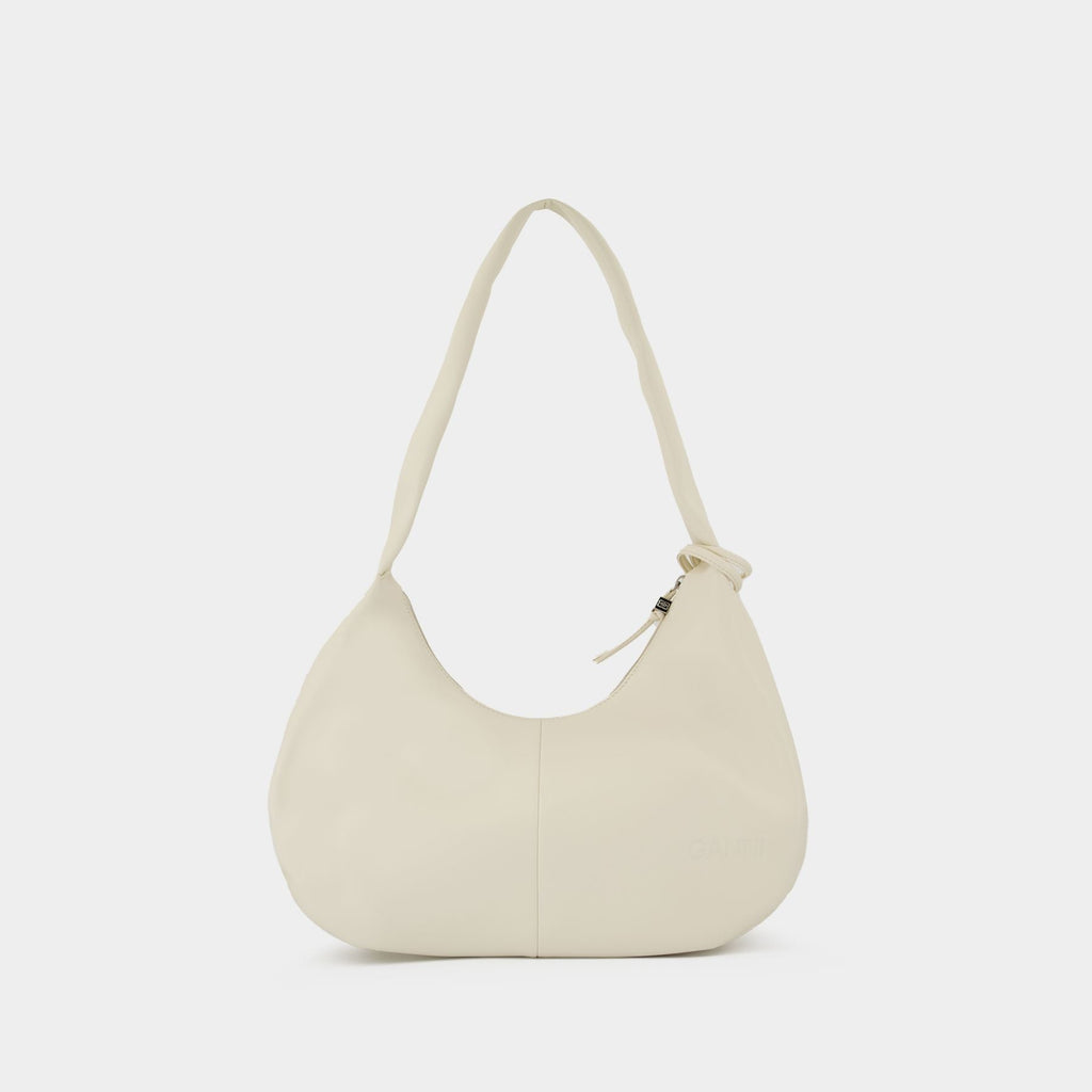 Sac Porté Épaule Bou Medium - Ganni - Cuir - Blanc