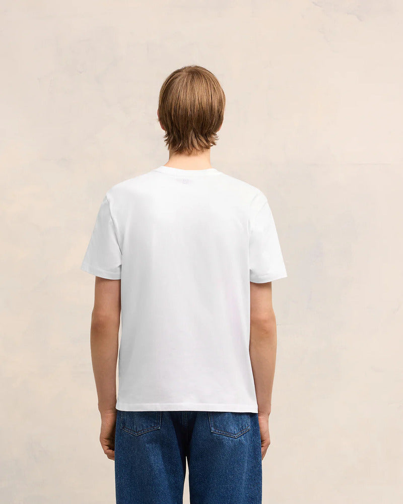 AMI Paris  - T-shirt Ami de Cœur Blanc