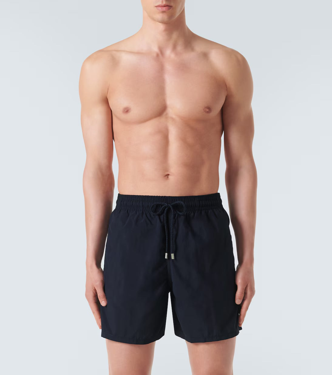 vilebrequin - maillot de bain uni bleu marine