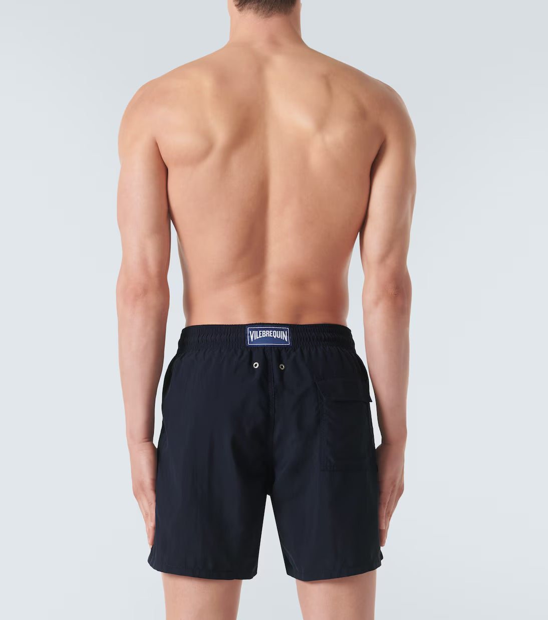 vilebrequin - maillot de bain uni bleu marine