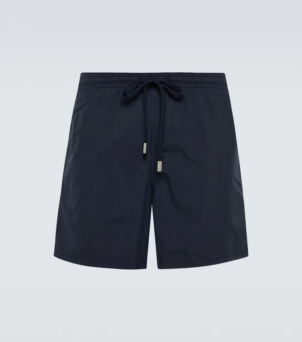 vilebrequin - maillot de bain uni bleu marine