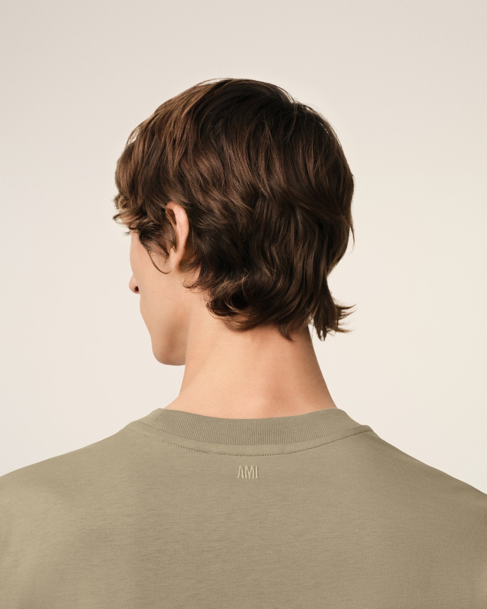 AMI PARIS -T-SHIRT AMI DE COEUR EN COTON Vert