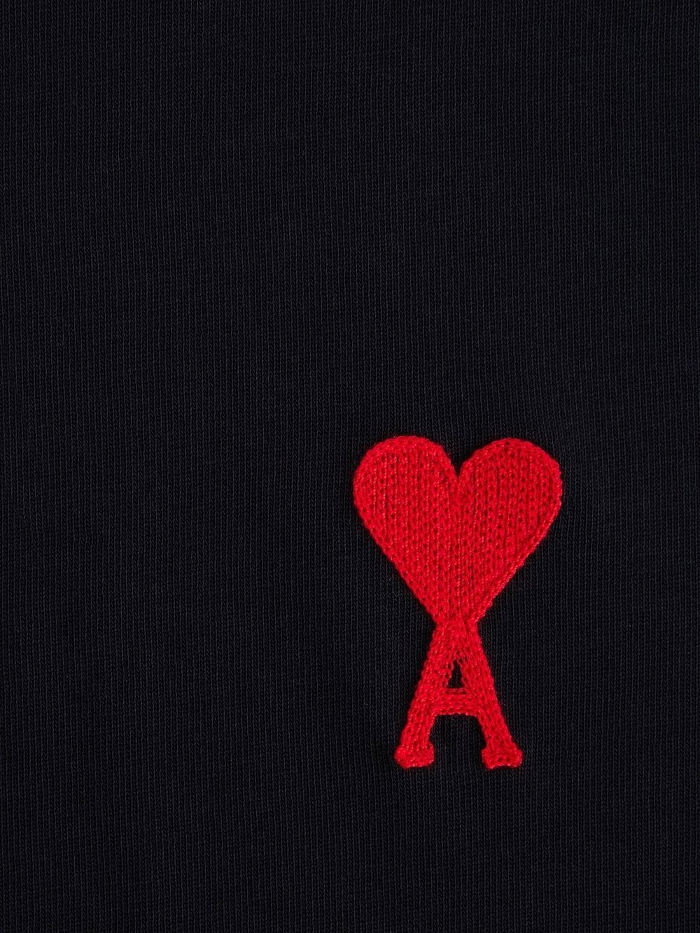 AMI Paris  - T-Shirt Black Ami De Coeur