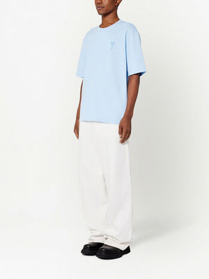 AMI Paris  - T-Shirt Bleu Ami De Coeur