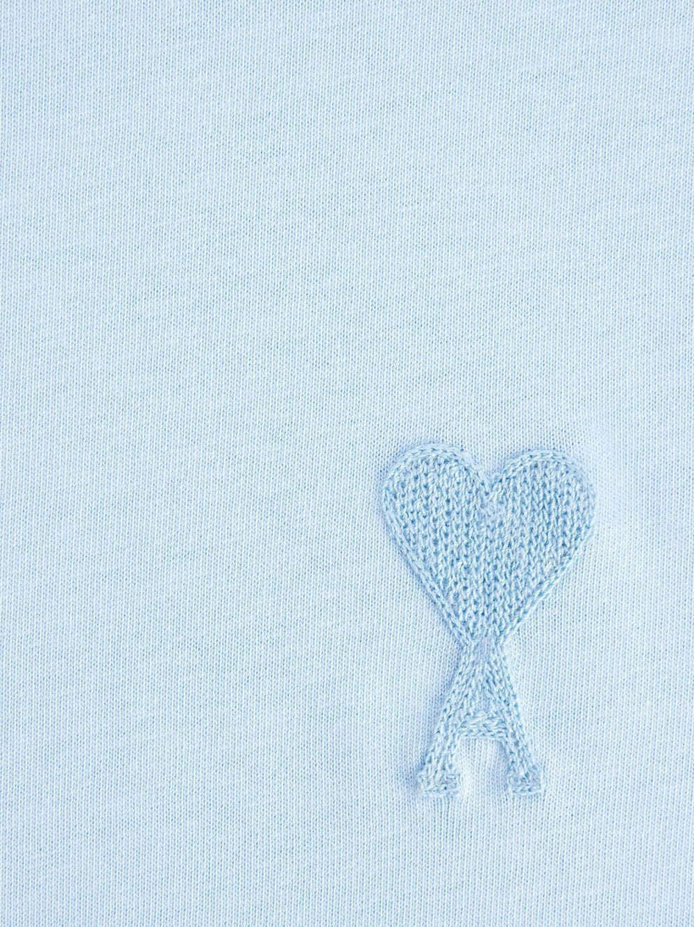 AMI Paris  - T-Shirt Bleu Ami De Coeur