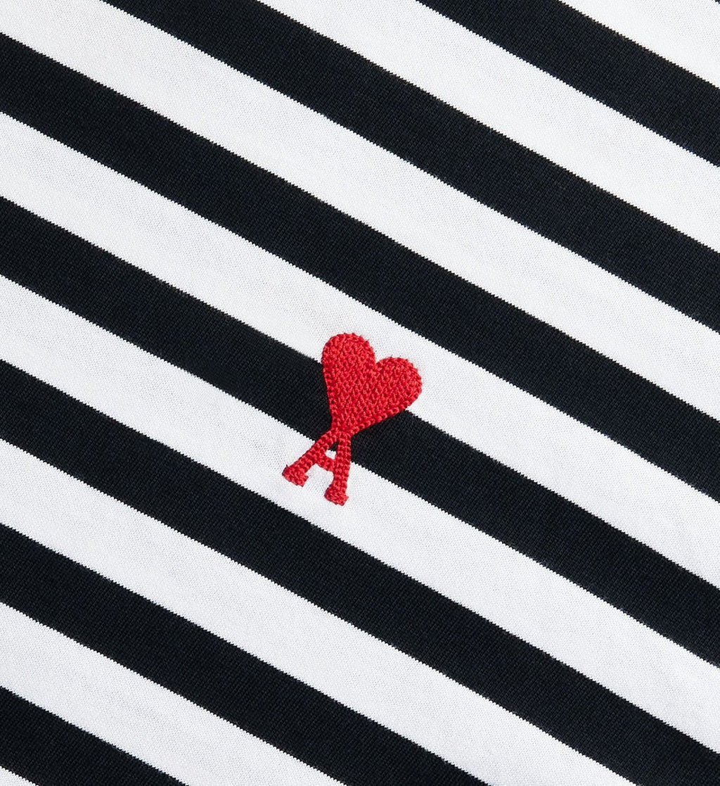 AMI Paris  - T-Shirt Marinière Ami De Coeur