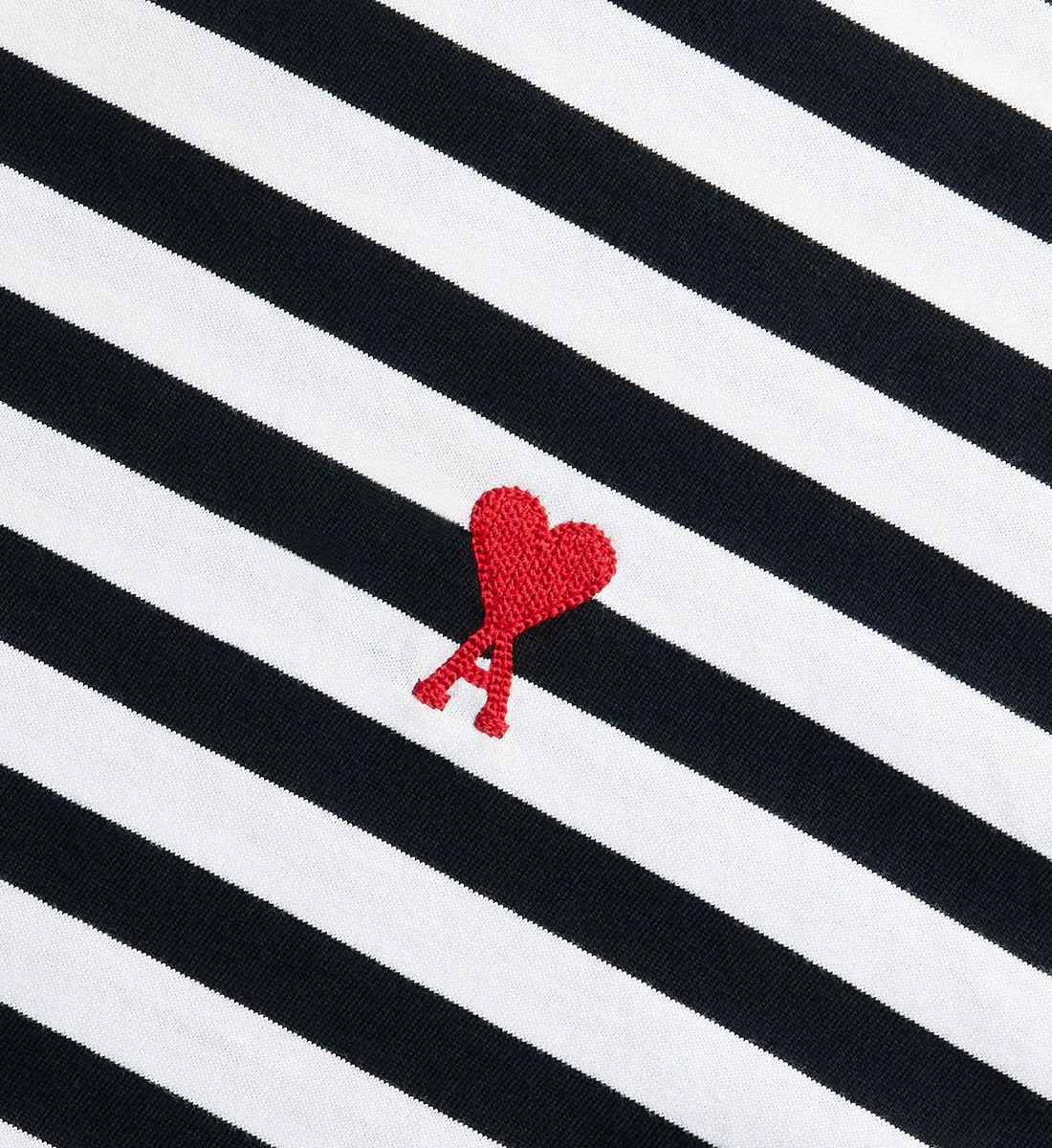AMI Paris  - T-Shirt Marinière Ami De Coeur