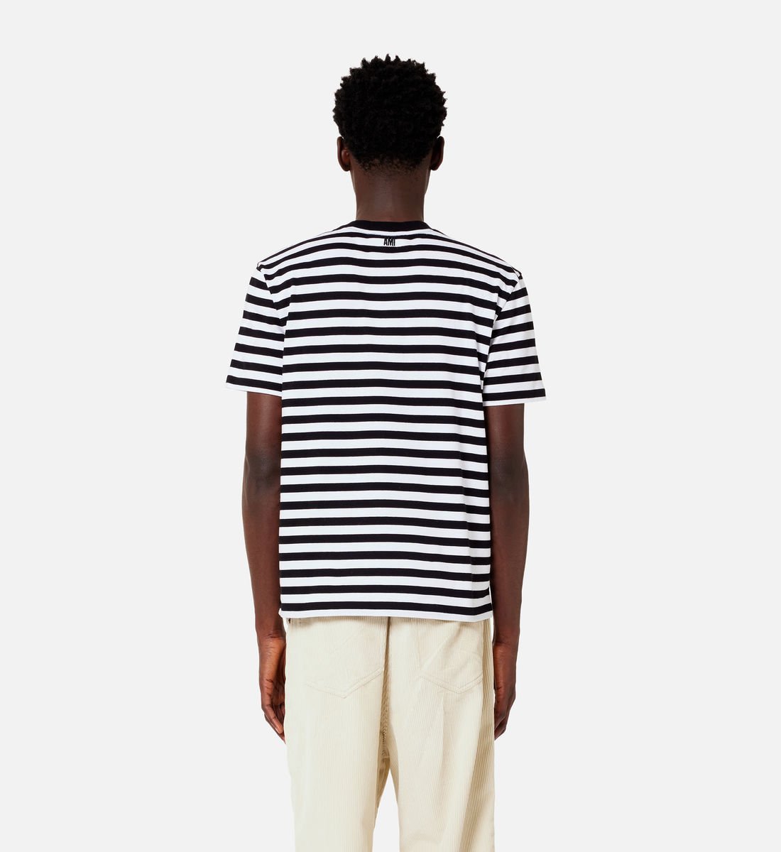 AMI Paris  - T-Shirt Marinière Ami De Coeur