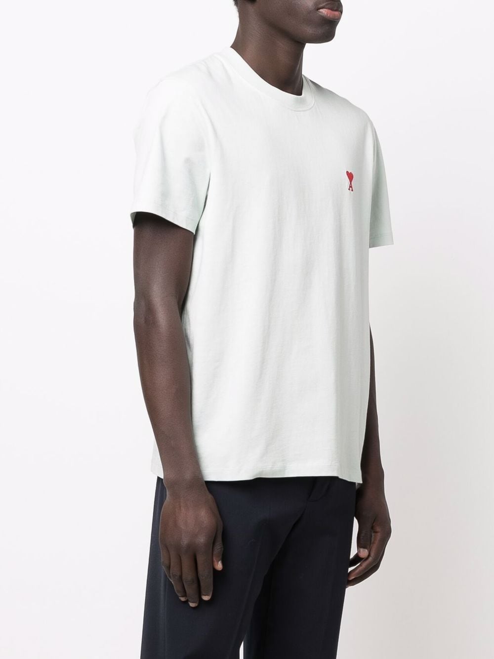 AMI Paris  - T-shirt vert Ami de Cœur