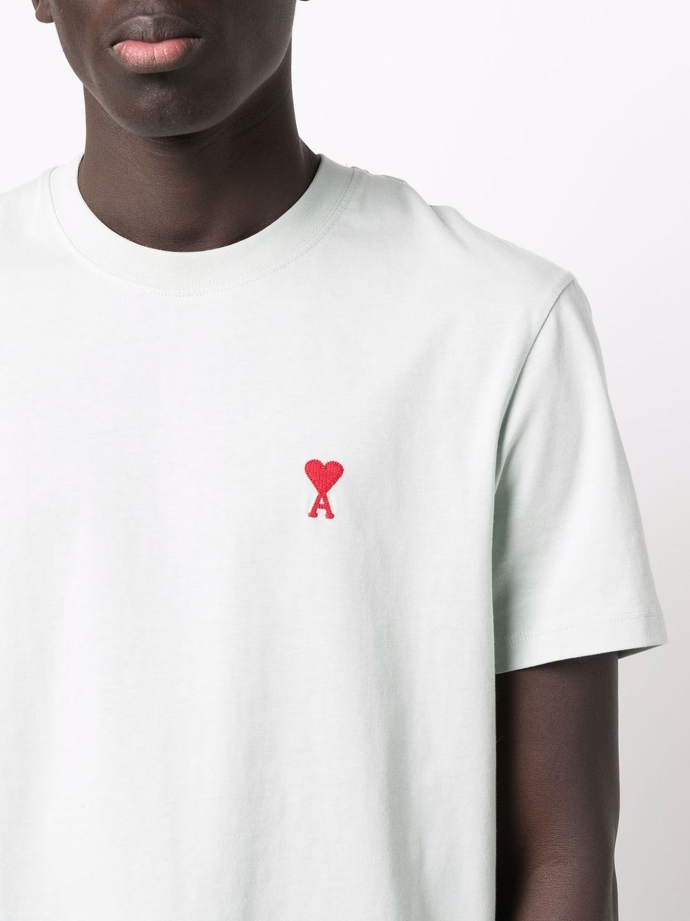 AMI Paris  - T-shirt vert Ami de Cœur