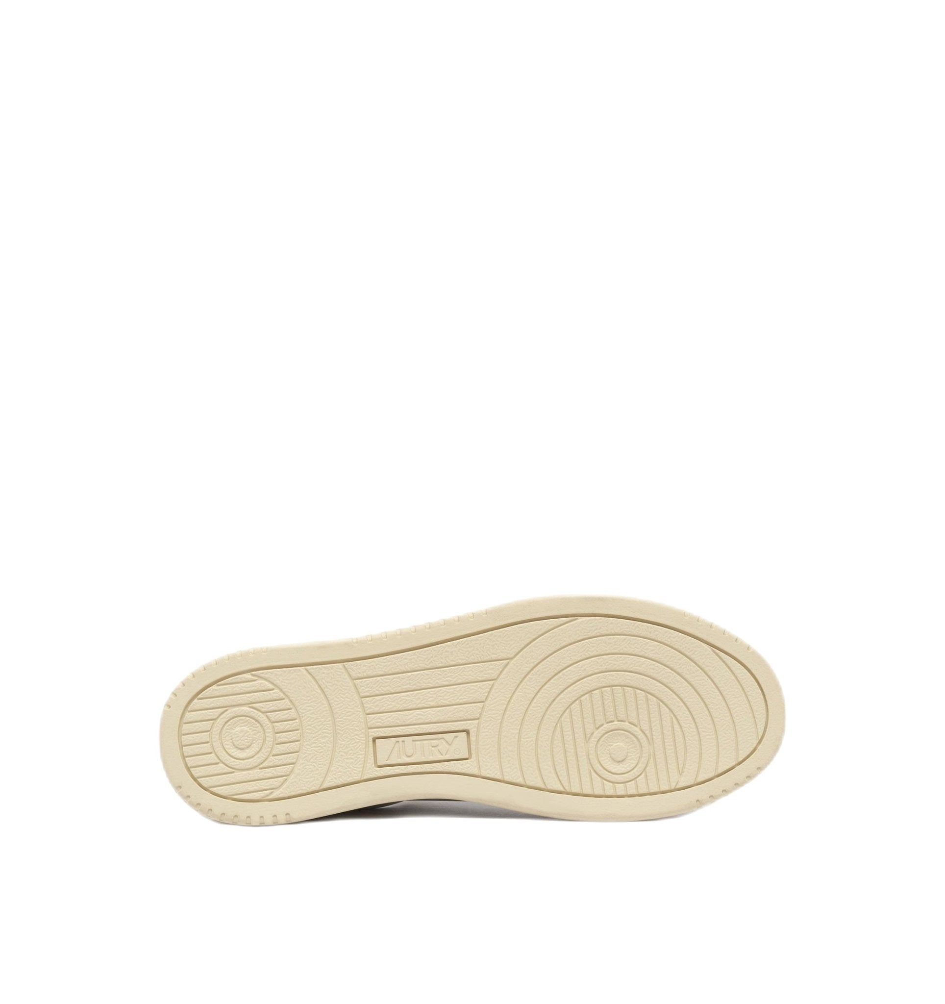 AUTRY - Basket basse Medalist cuir blanc et daim marron