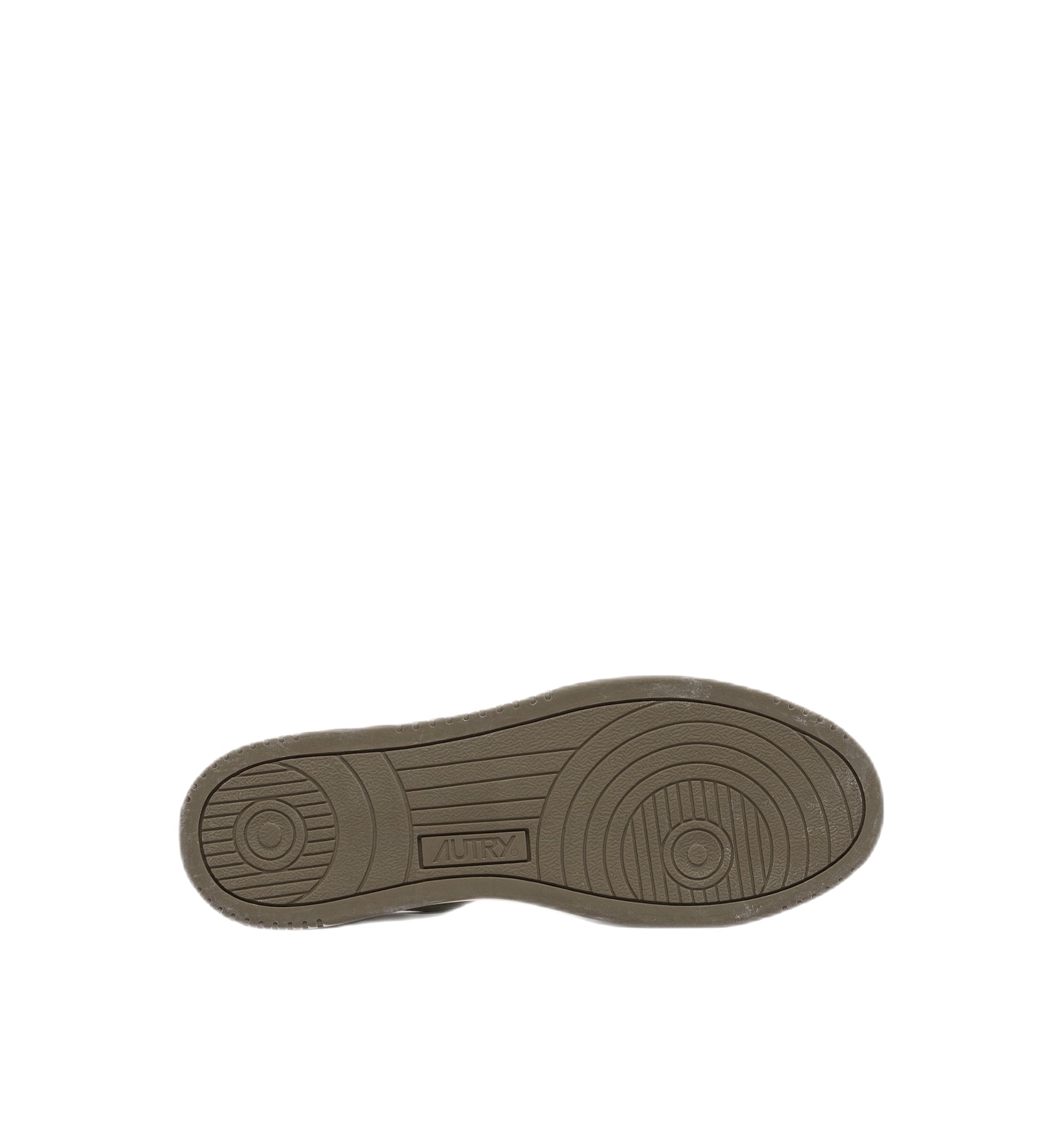 AUTRY - Basket basse Medalist Vintage cuir blanc / marron / kaki