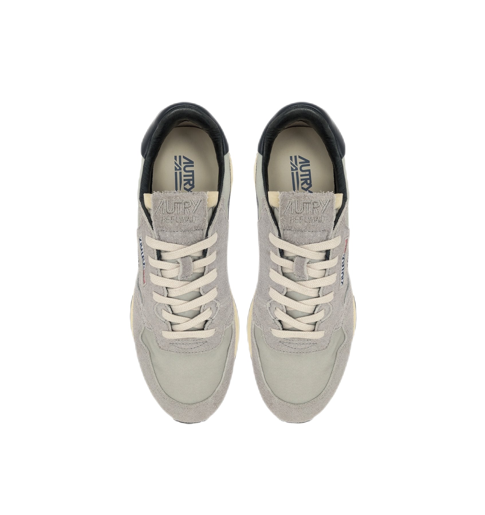 AUTRY - baskets basse Reelwind en daim et nylon gris