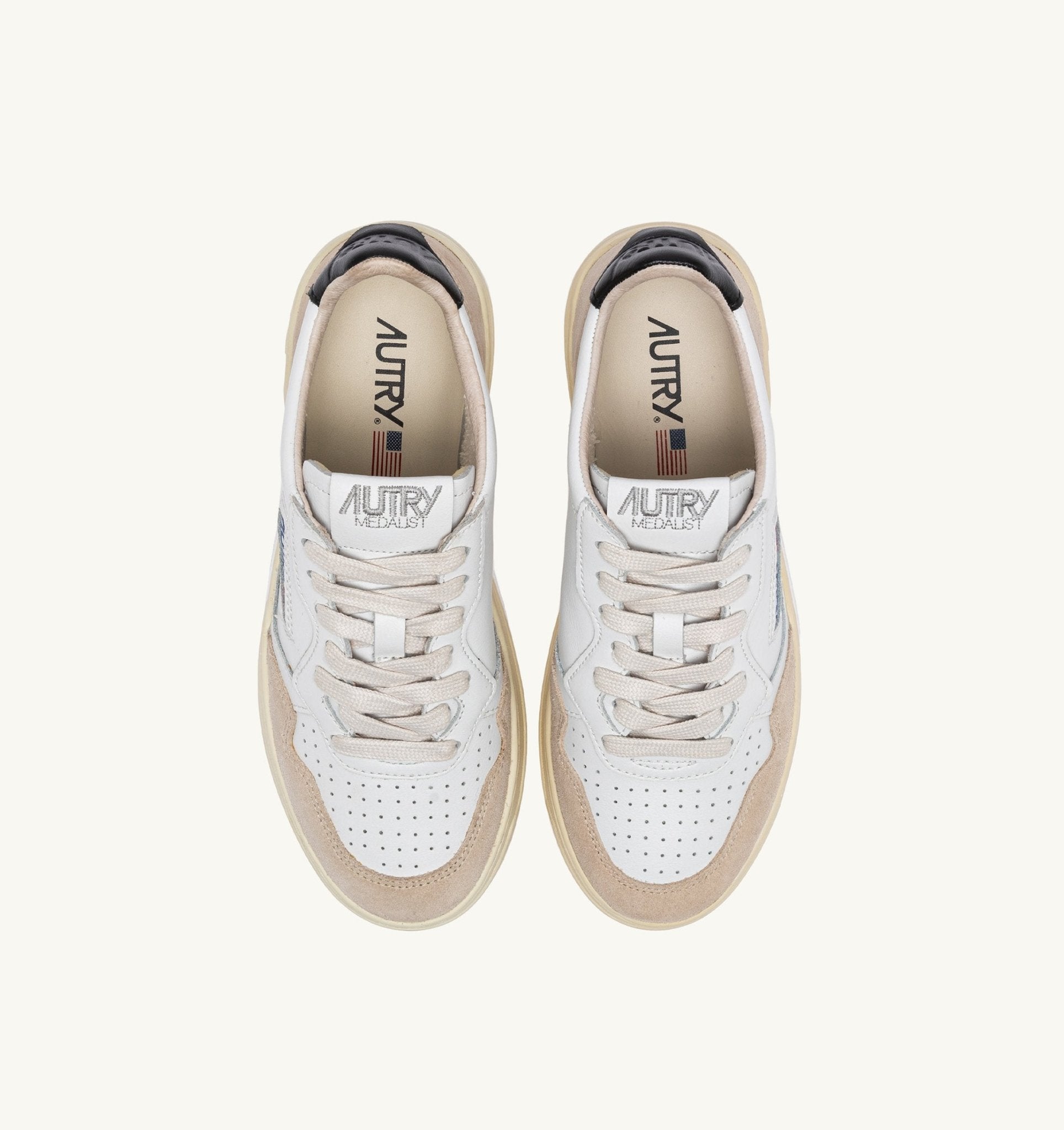 AUTRY - BASKETS MEDALIST LOW EN CUIR