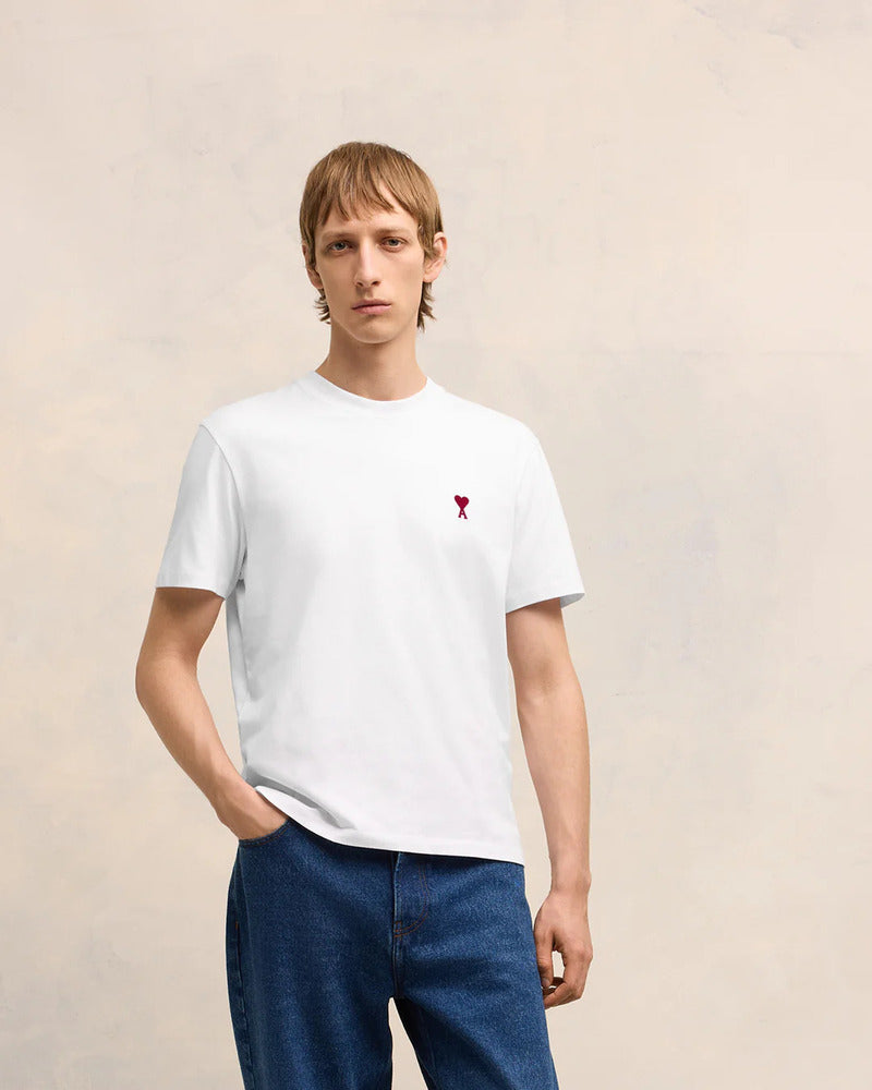 AMI Paris  - T-shirt Ami de Cœur Blanc