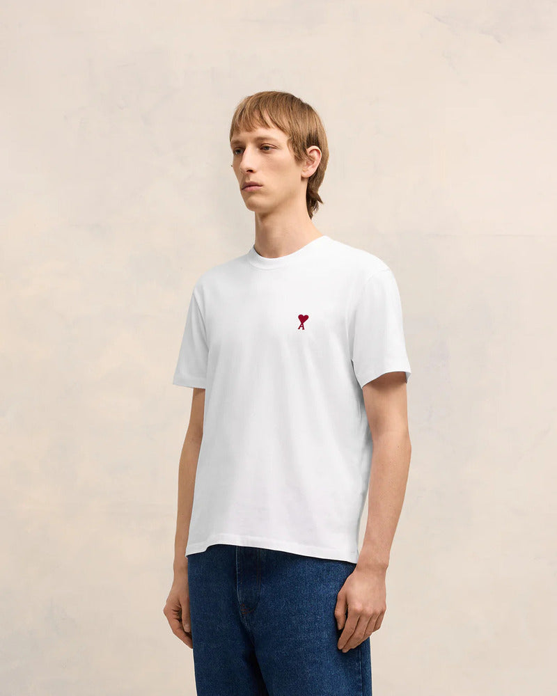 AMI Paris  - T-shirt Ami de Cœur Blanc