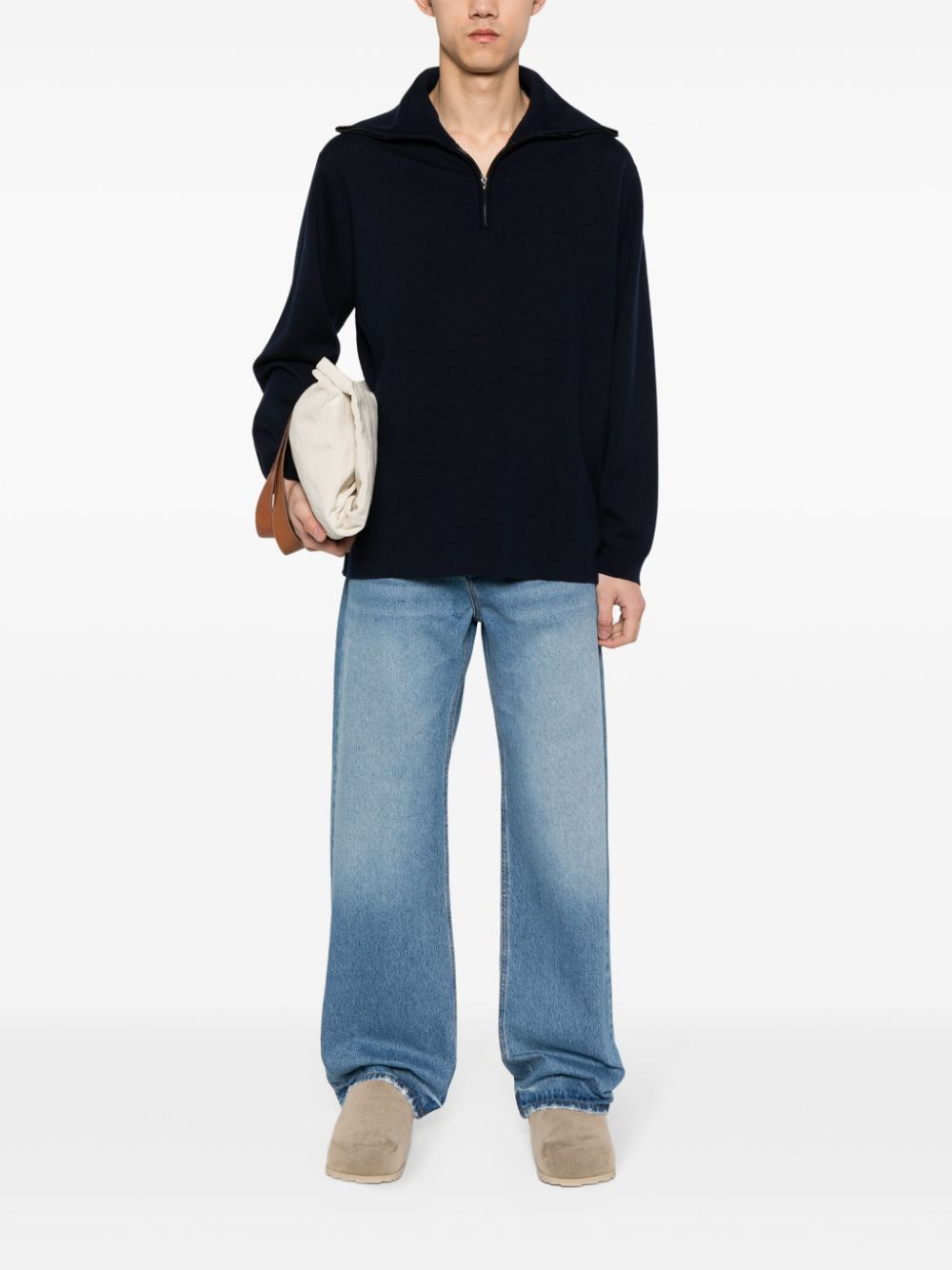 Jacquemus jean en toile de Nîmes bleu
