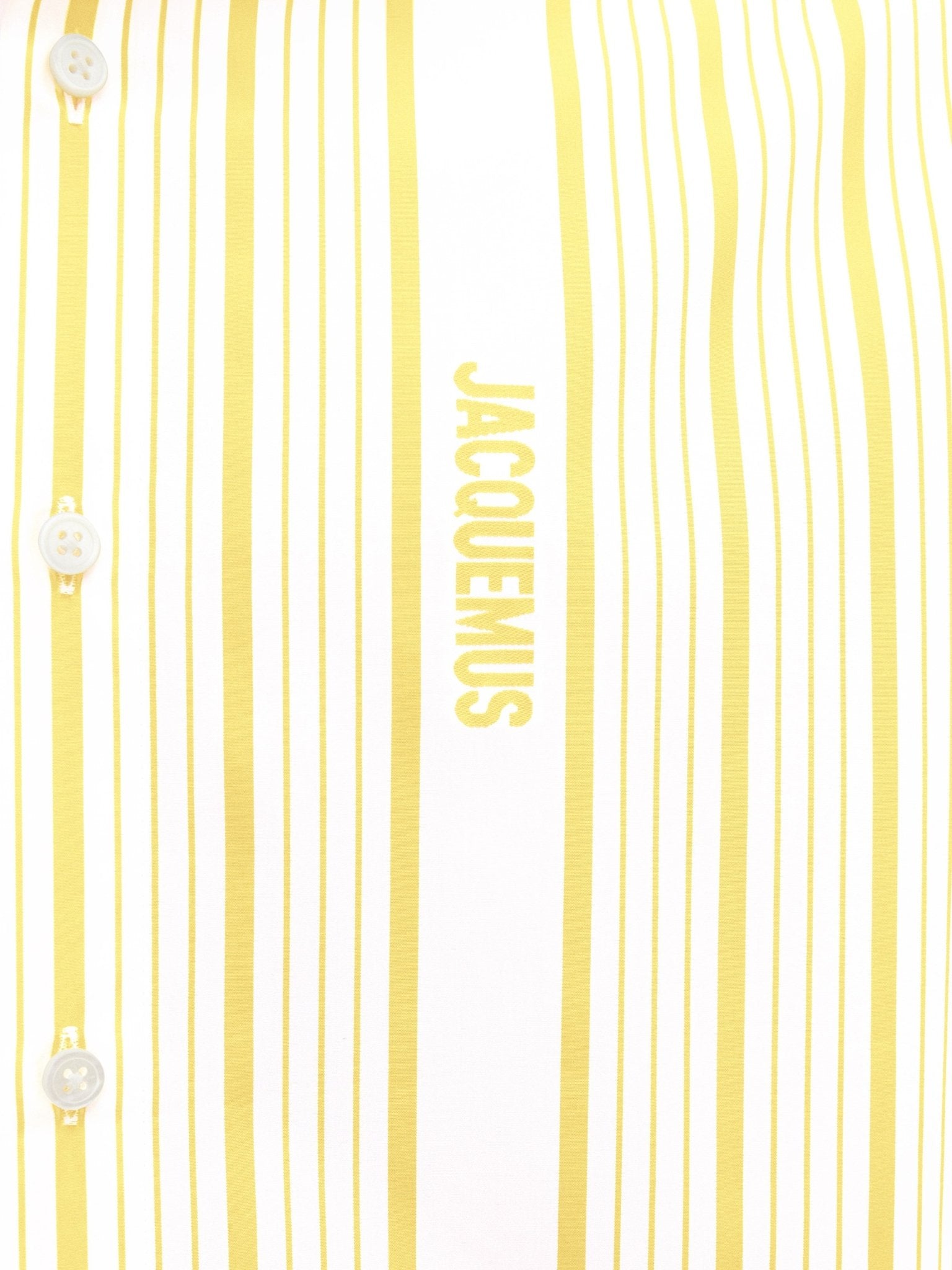 JACQUEMUS - La chemise Simon Business logo Yellow/White