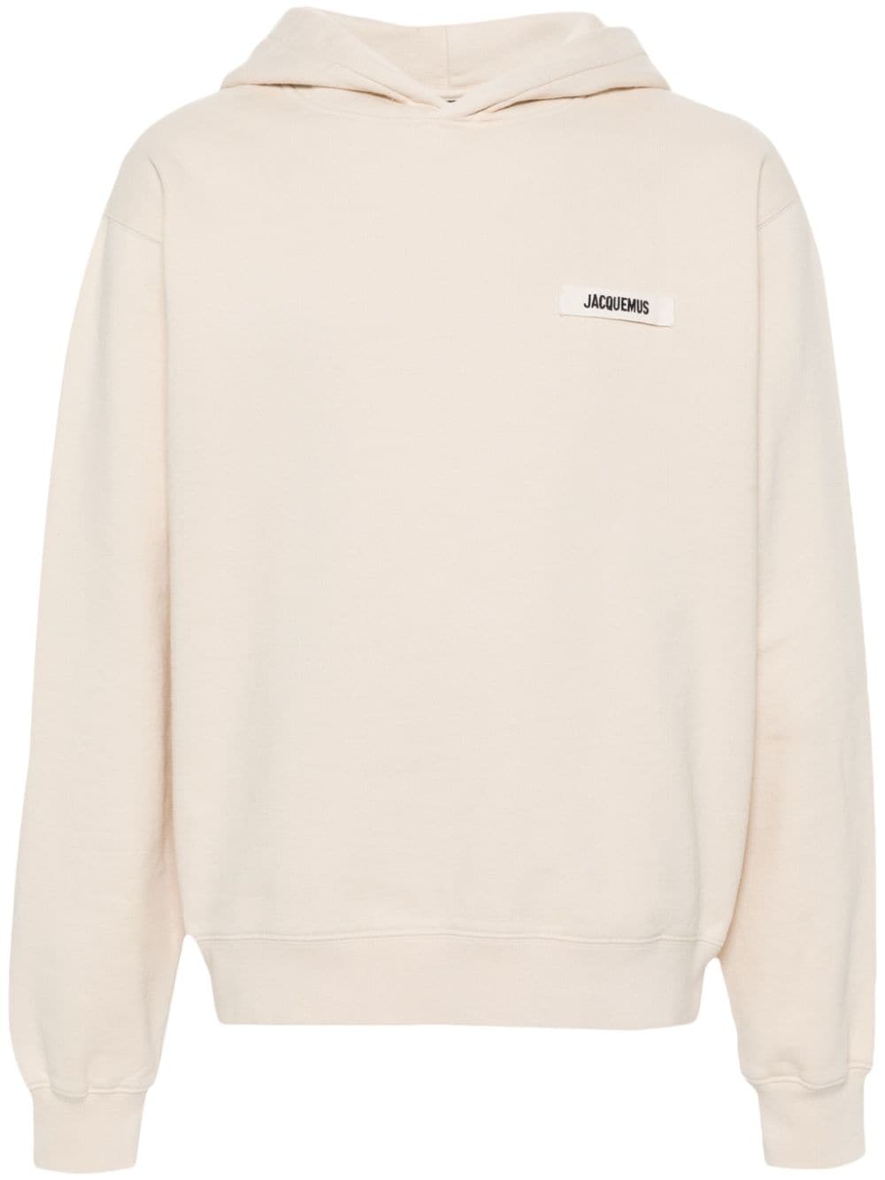 Jacquemus Le Hoodie beige patch logo - Lothaire