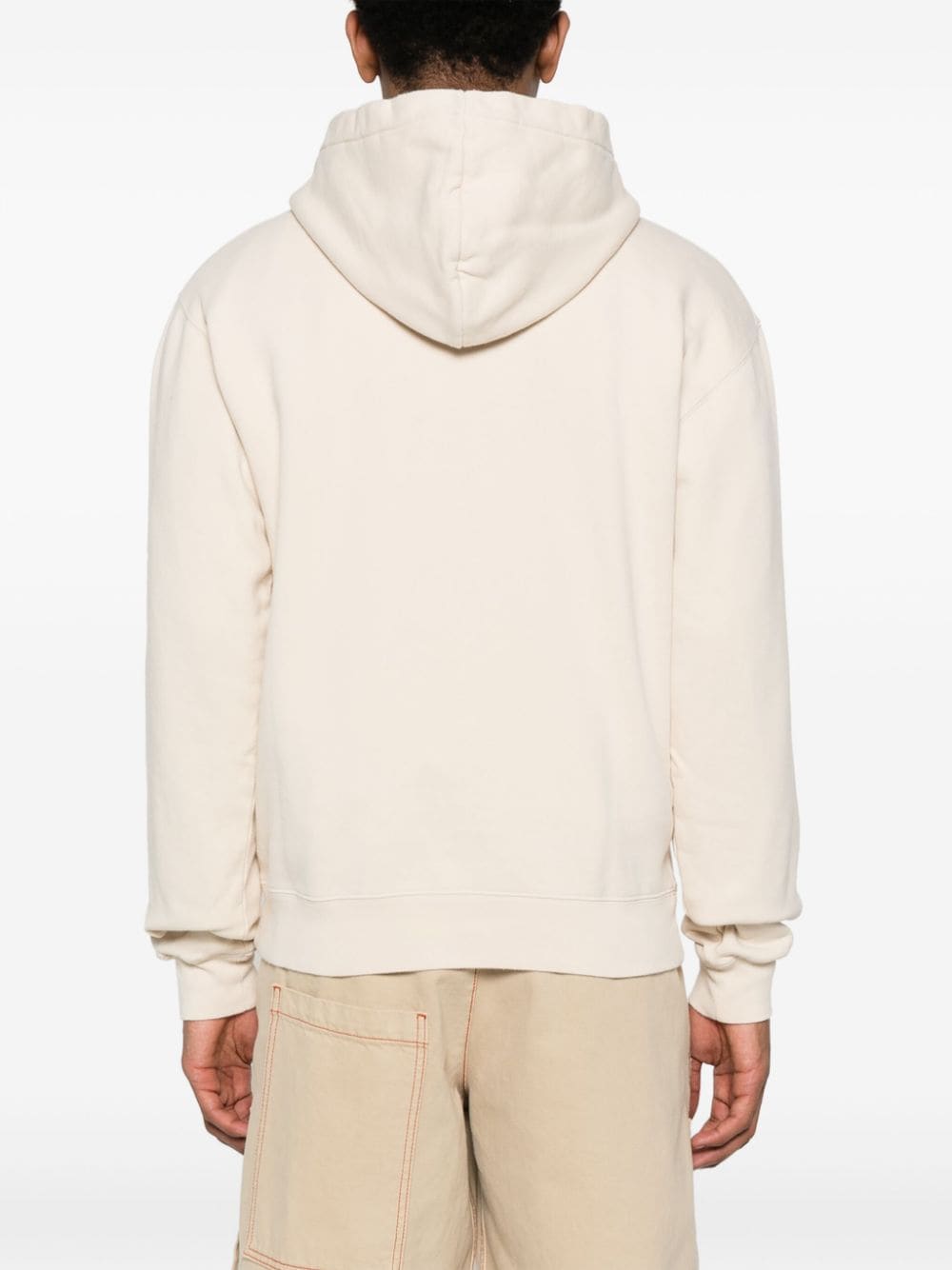 Jacquemus Le Hoodie beige patch logo
