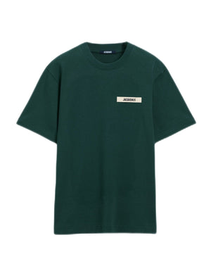 JACQUEMUS - Le t-shirt Gros Grain Vert foncé