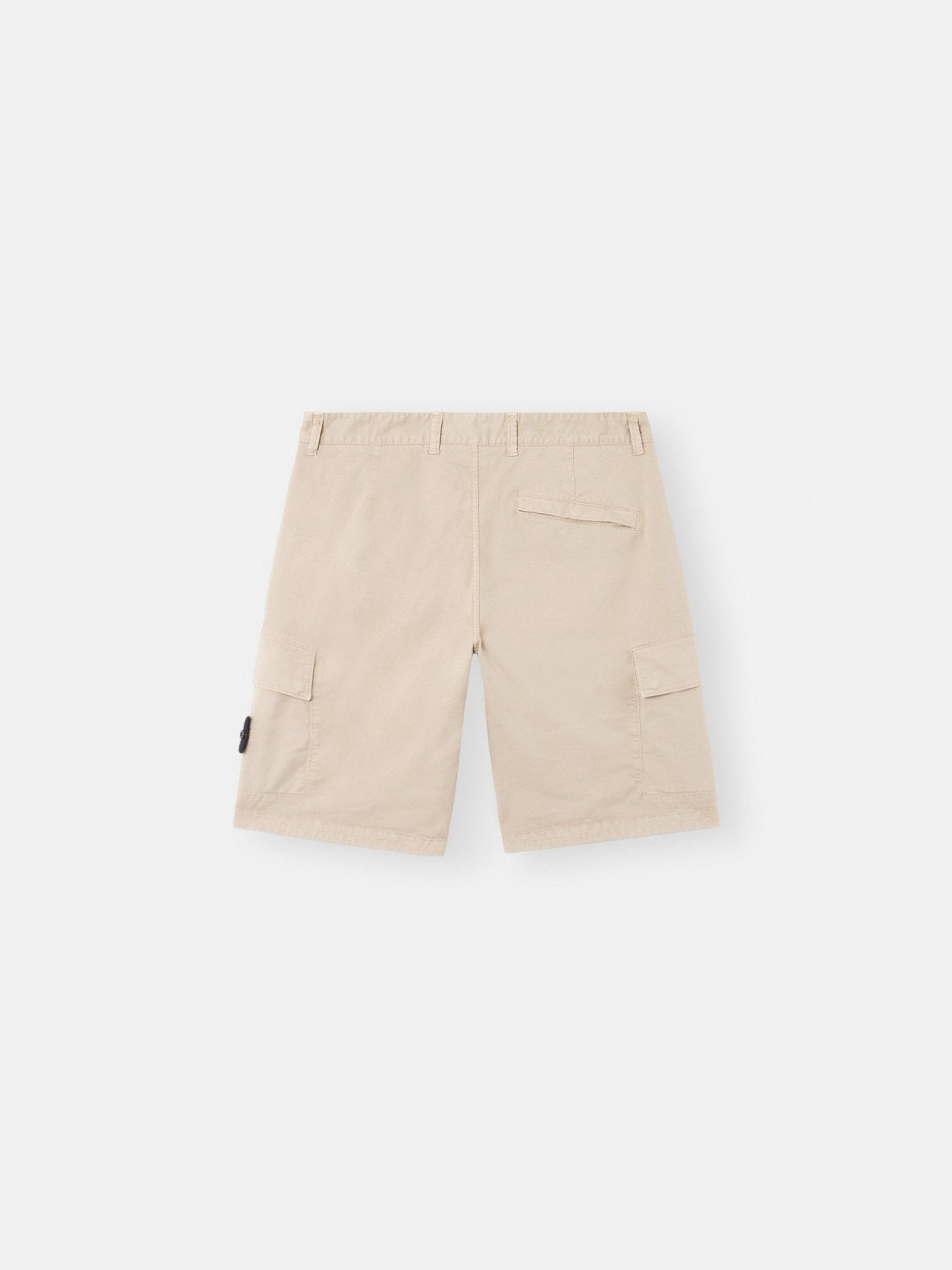 STONE ISLAND - Bermuda cargo coupe slim à poches zippées Desert