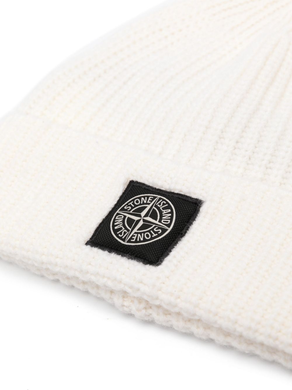 STONE ISLAND - Bonnet blanc