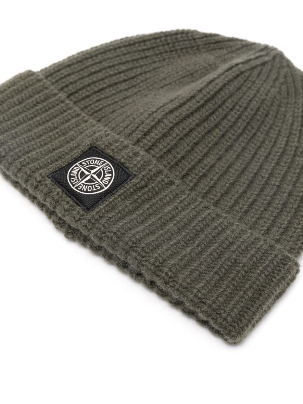 STONE ISLAND - Bonnet en laine vert