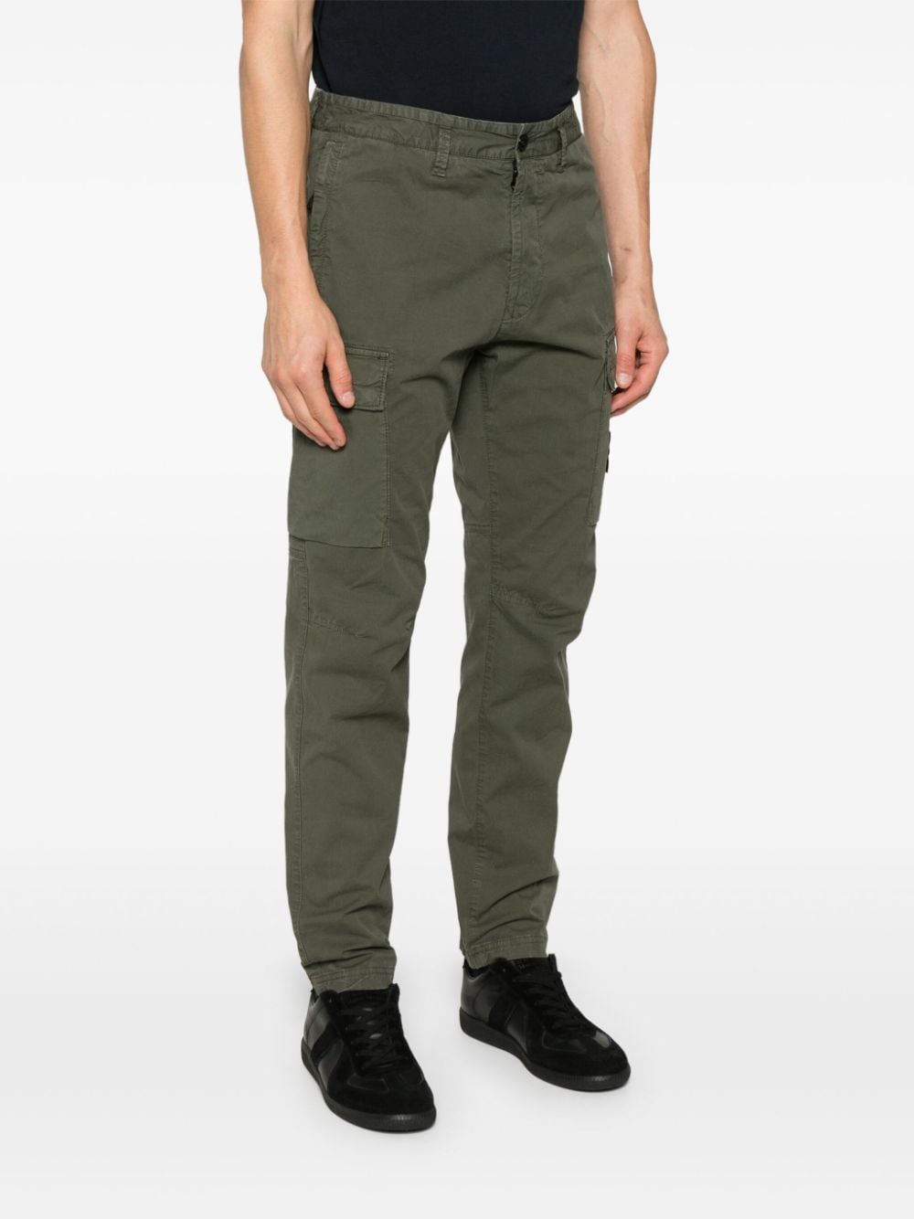 STONE ISLAND - Pantalon Cargo vert sapin