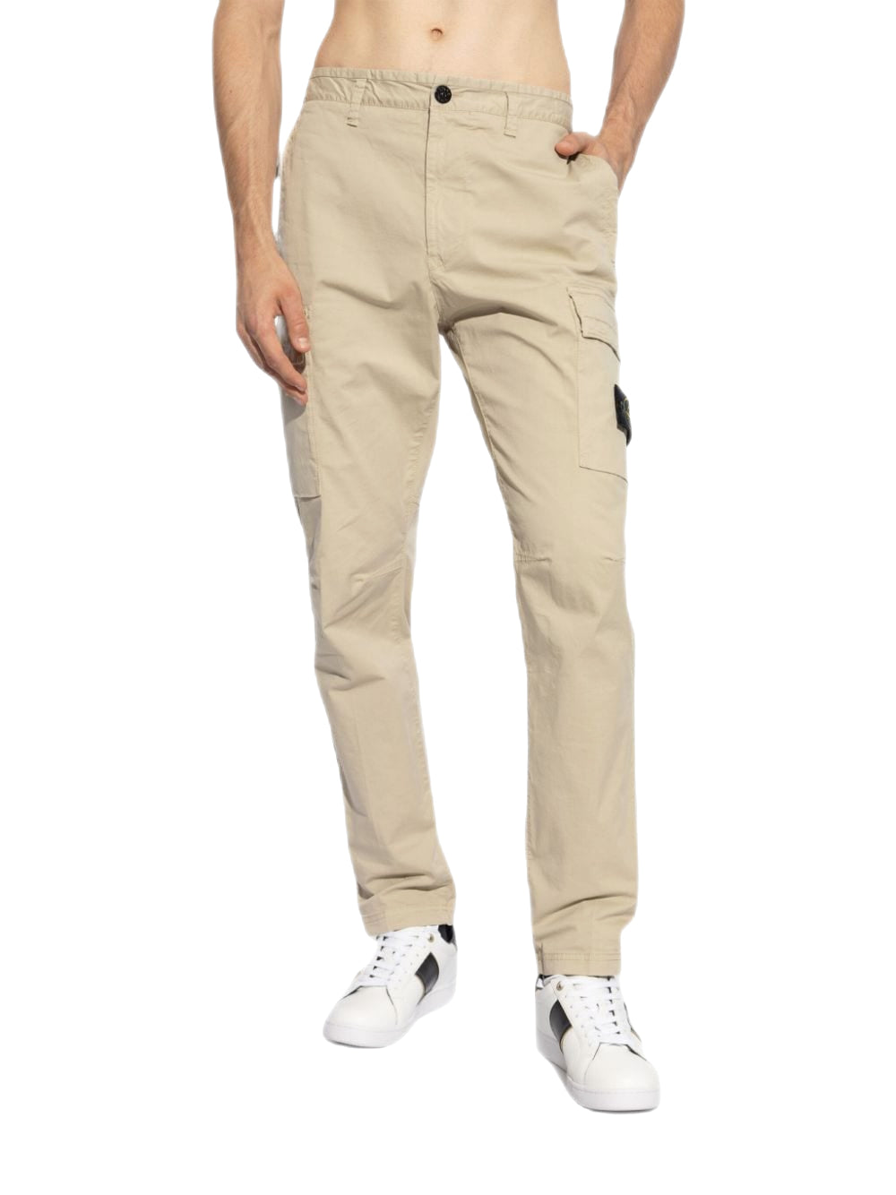 Stone Island - Pantalon cargo beige