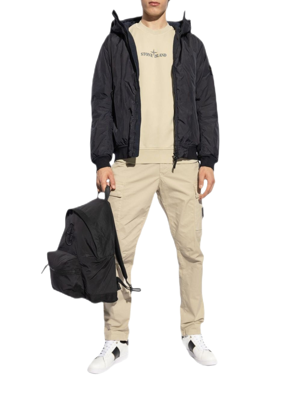 Stone Island - Pantalon cargo beige