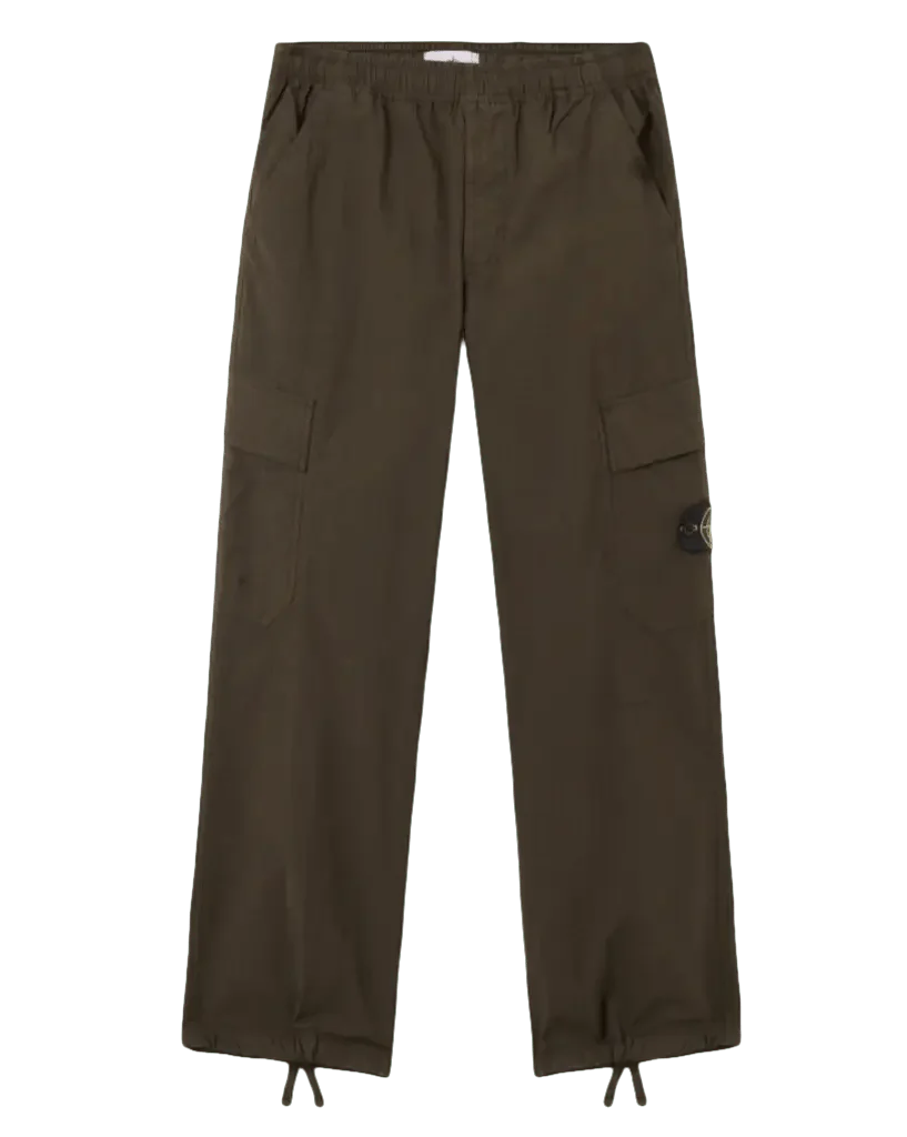 STONE ISLAND - Pantalon cargo coupe ample Vert Kaki