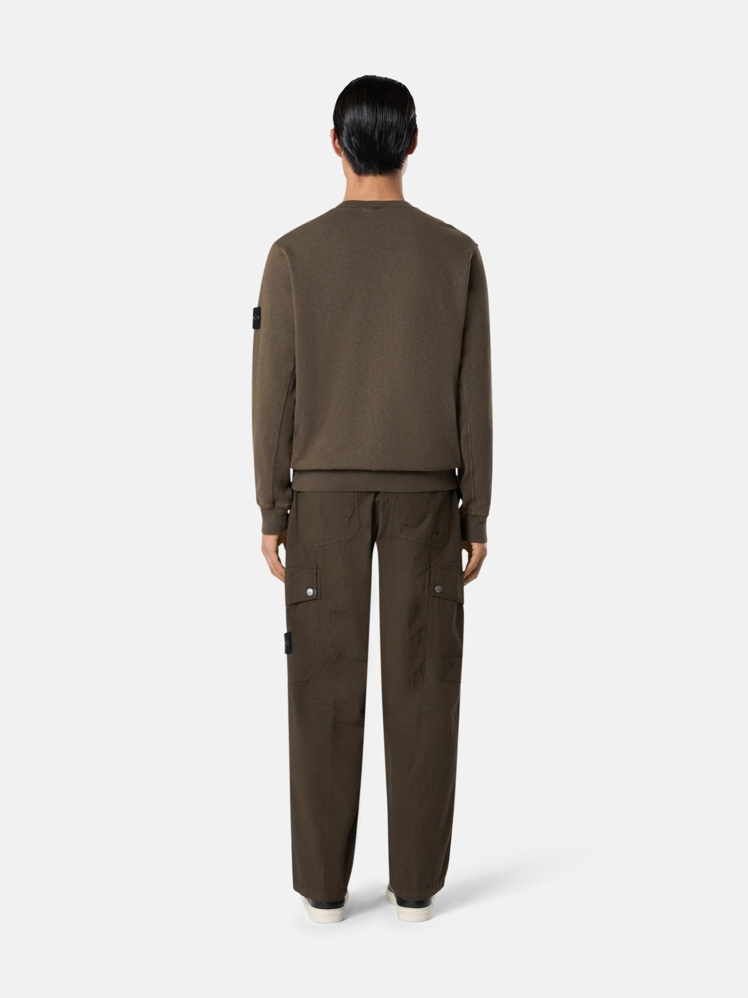 STONE ISLAND - Pantalon cargo coupe ample Vert Kaki