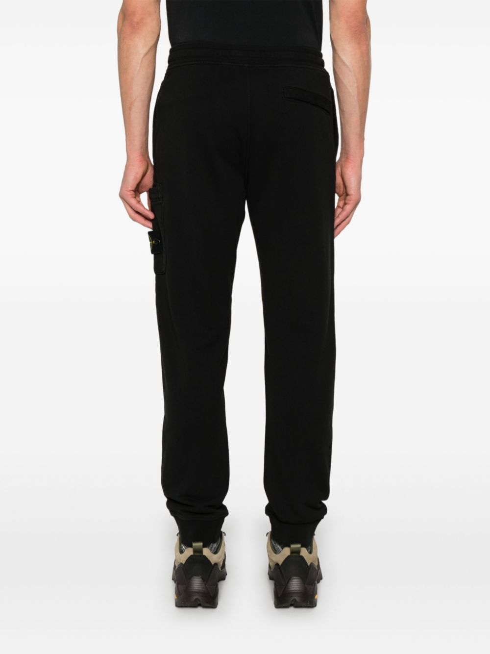 Stone  Island - Pantalon jogging en coton biologique noir