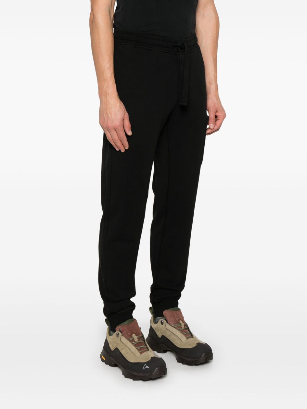 Stone  Island - Pantalon jogging en coton biologique noir