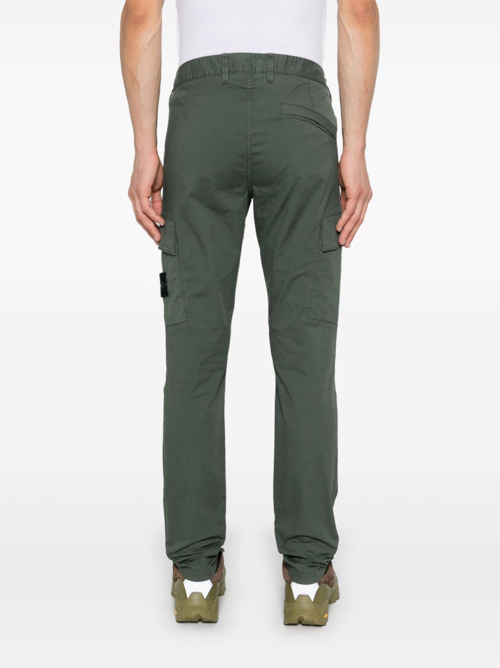 Stone Island - Pantalon slim musk à poches cargo vert