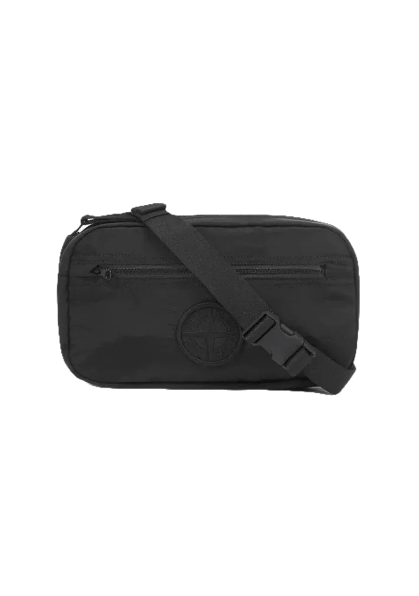 STONE ISLAND - Sac banane rembourré et zippé à poches Noir - Lothaire