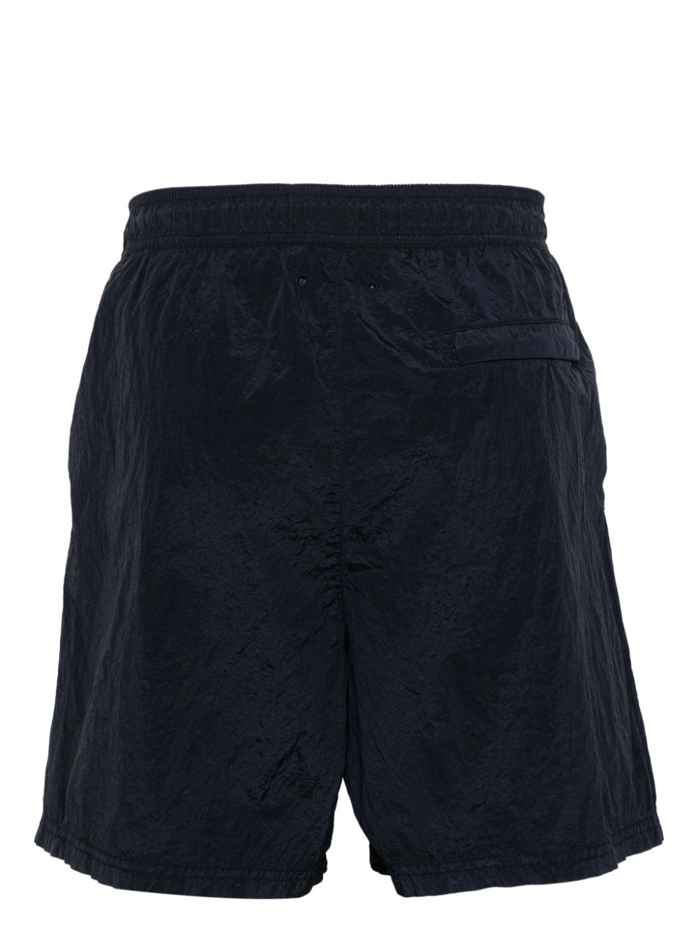 STONE ISLAND - SHORT DE BAIN A DESIGN FROISSE Bleu marine