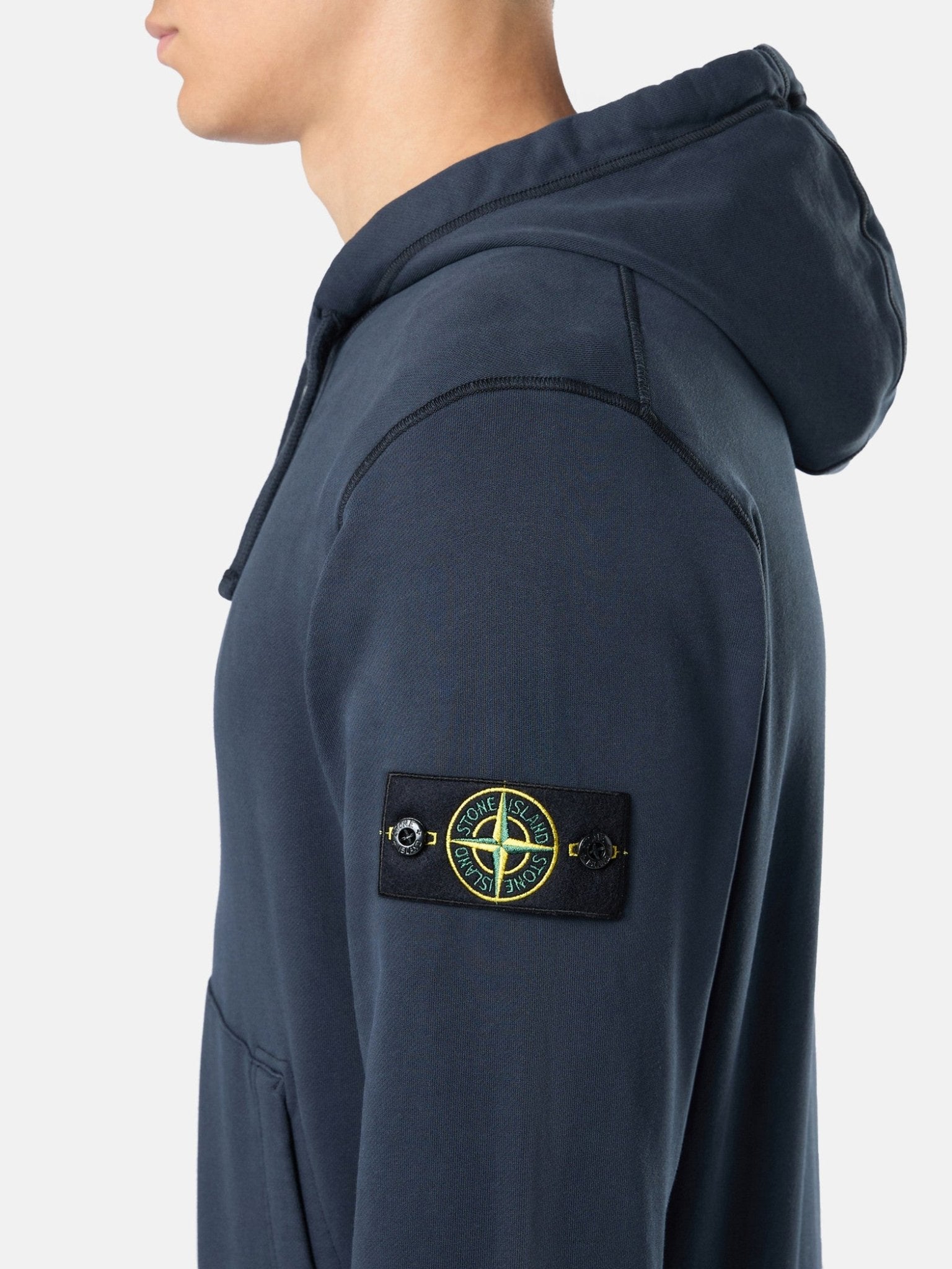 STONE ISLAND - Sweat-shirt avec capuche Bleu marine