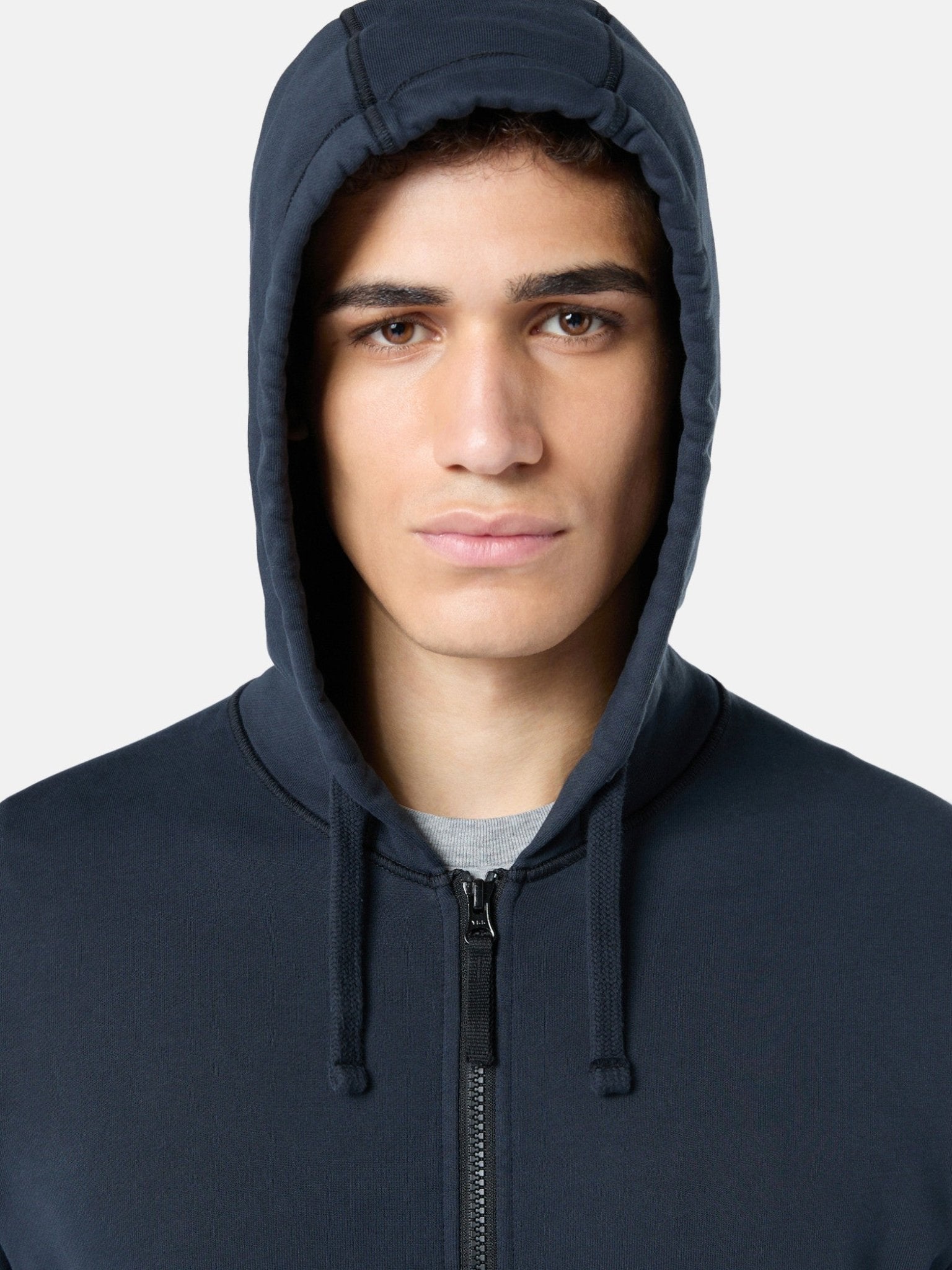 STONE ISLAND - Sweat-shirt avec capuche Bleu marine