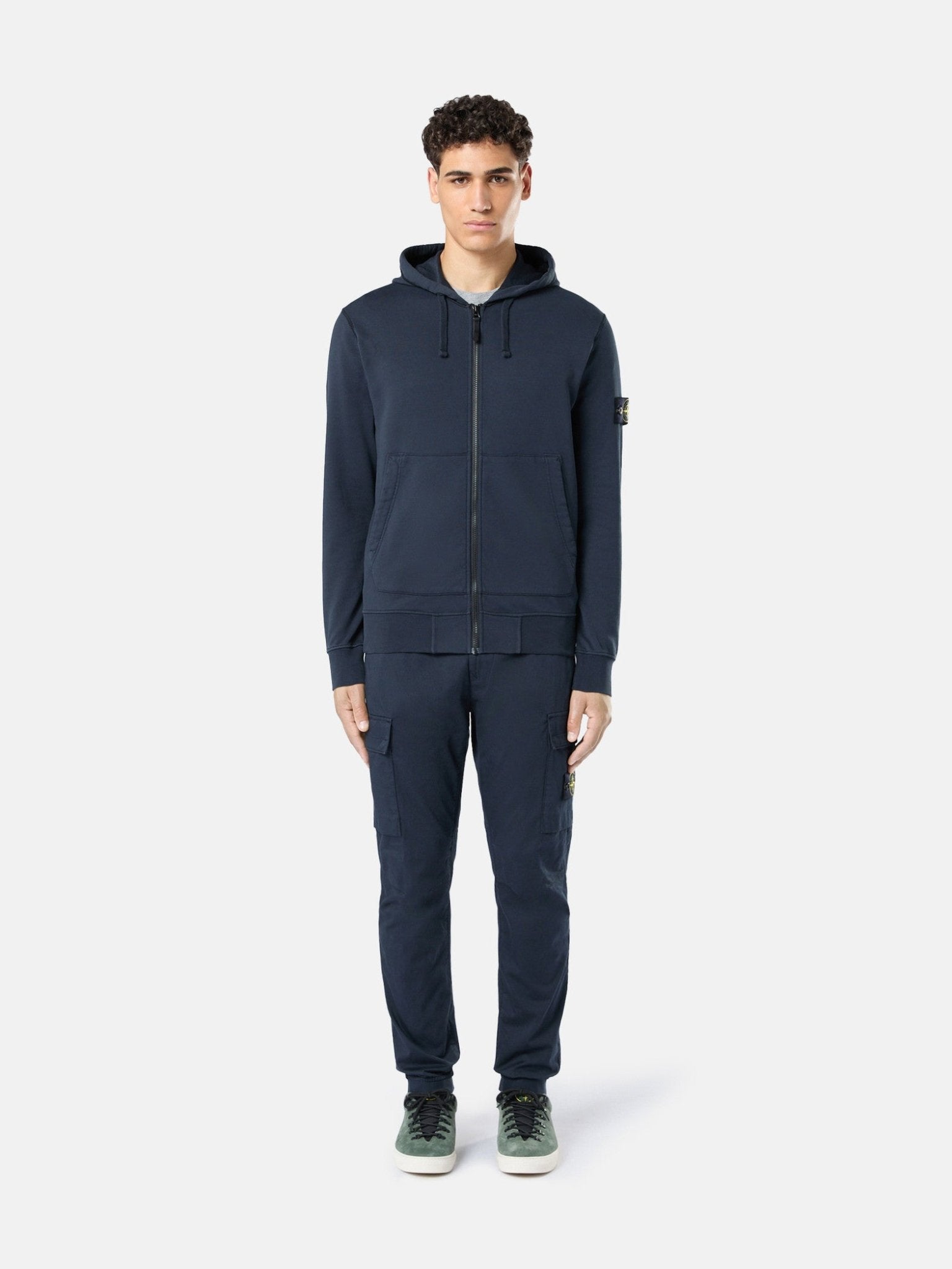 STONE ISLAND - Sweat-shirt avec capuche Bleu marine