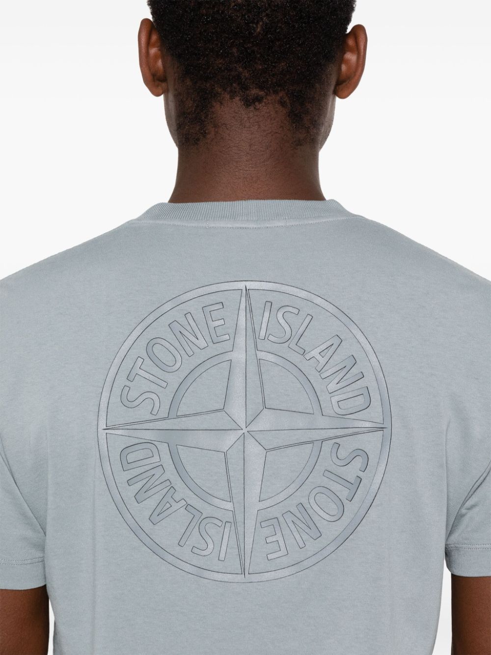 STONE ISLAND - T-shirt bleu gris