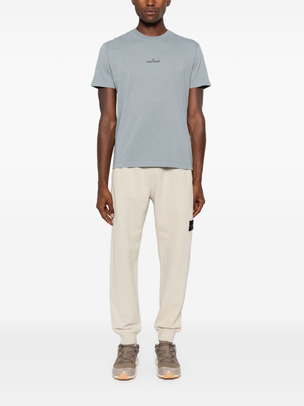 STONE ISLAND - T-shirt bleu gris